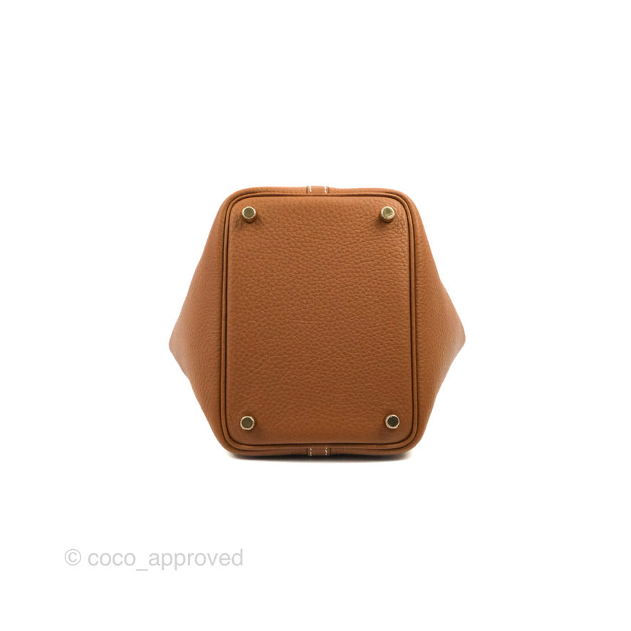 Hermès Picotin Lock 18 PM Gold Clemence Gold Hardware