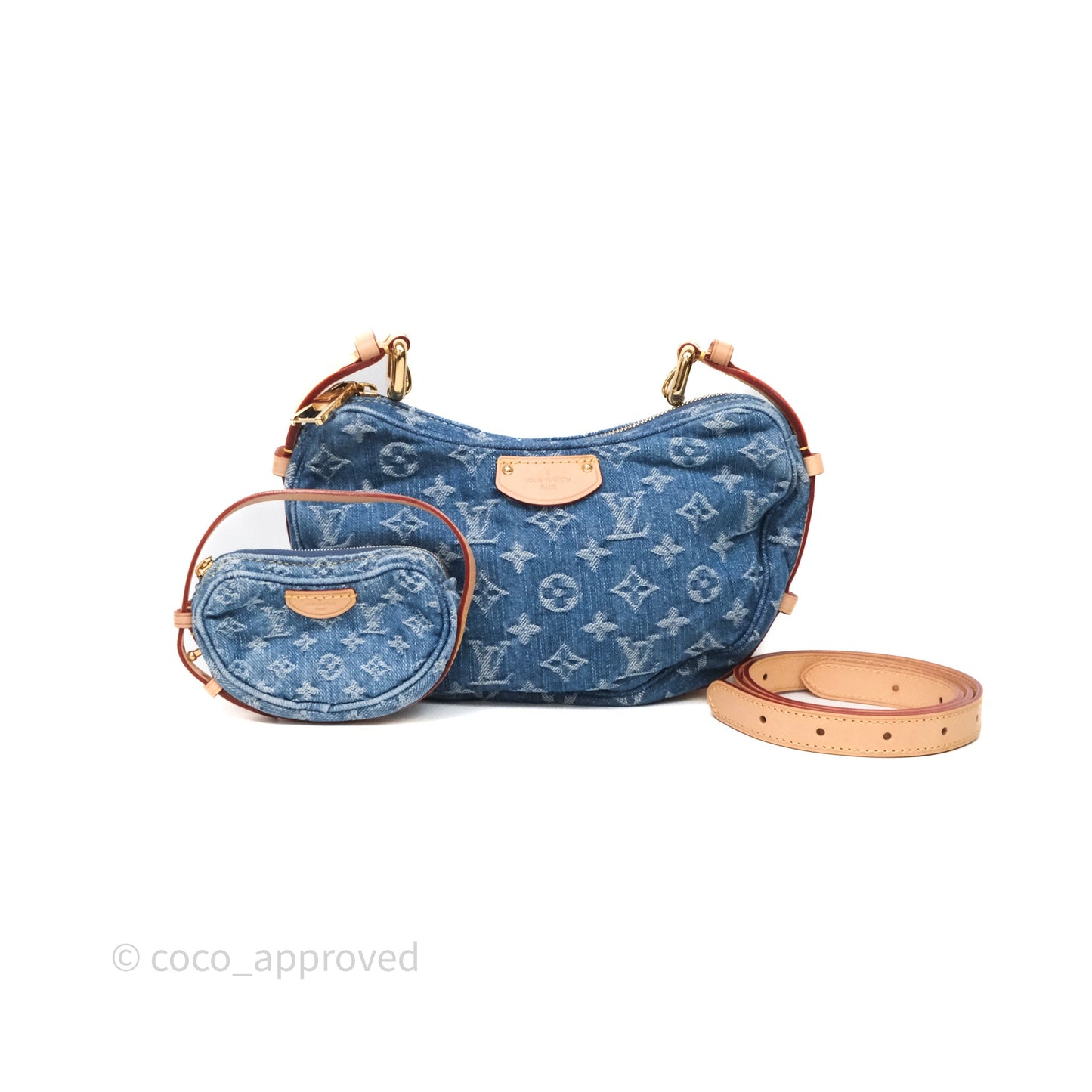 Louis Vuitton Croissant MM Denim Blue Monogram