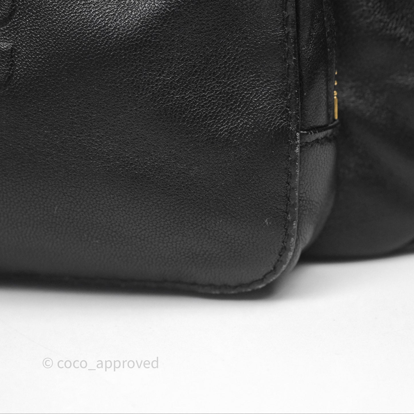 Miu Miu Nappa Leather Pocket Bag Black Lambskin Gold Hardware