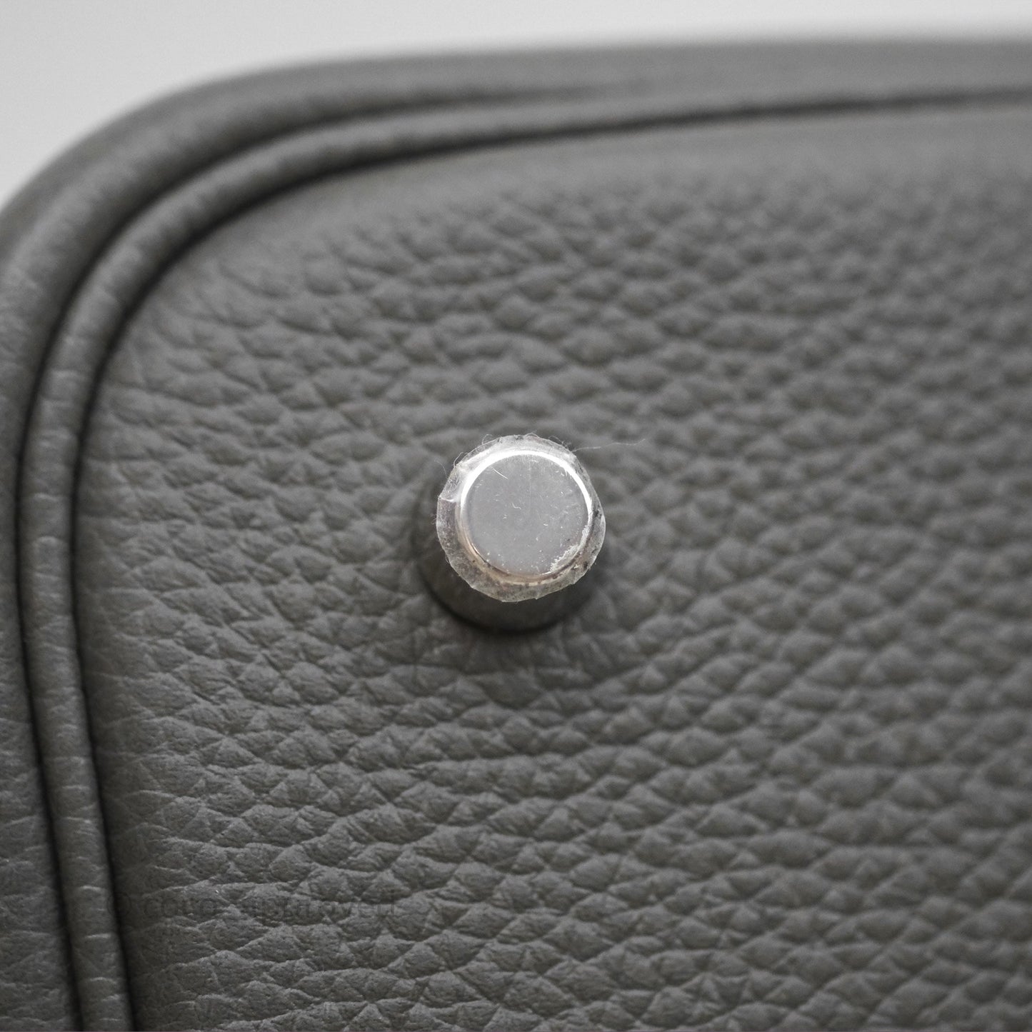 Hermès Picotin 22 Gris Meyer Taurillon Maurice Palladium Hardware
