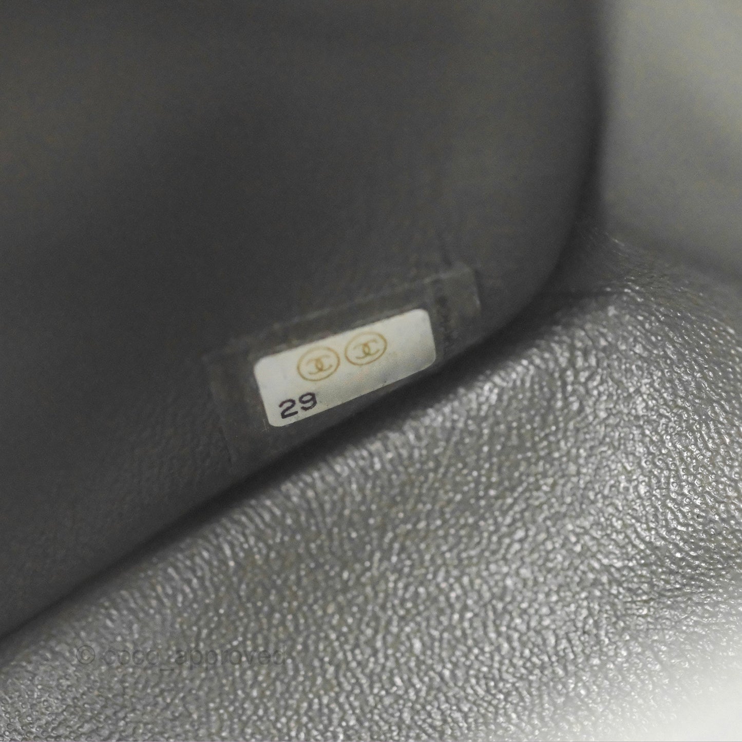 Chanel Quilted Mini Square Flap Grey Lambskin Gold Hardware
