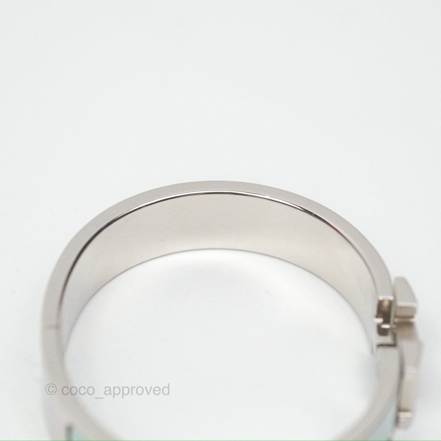 Hermès Clic H Bracelet Mint Palladium Hardware PM