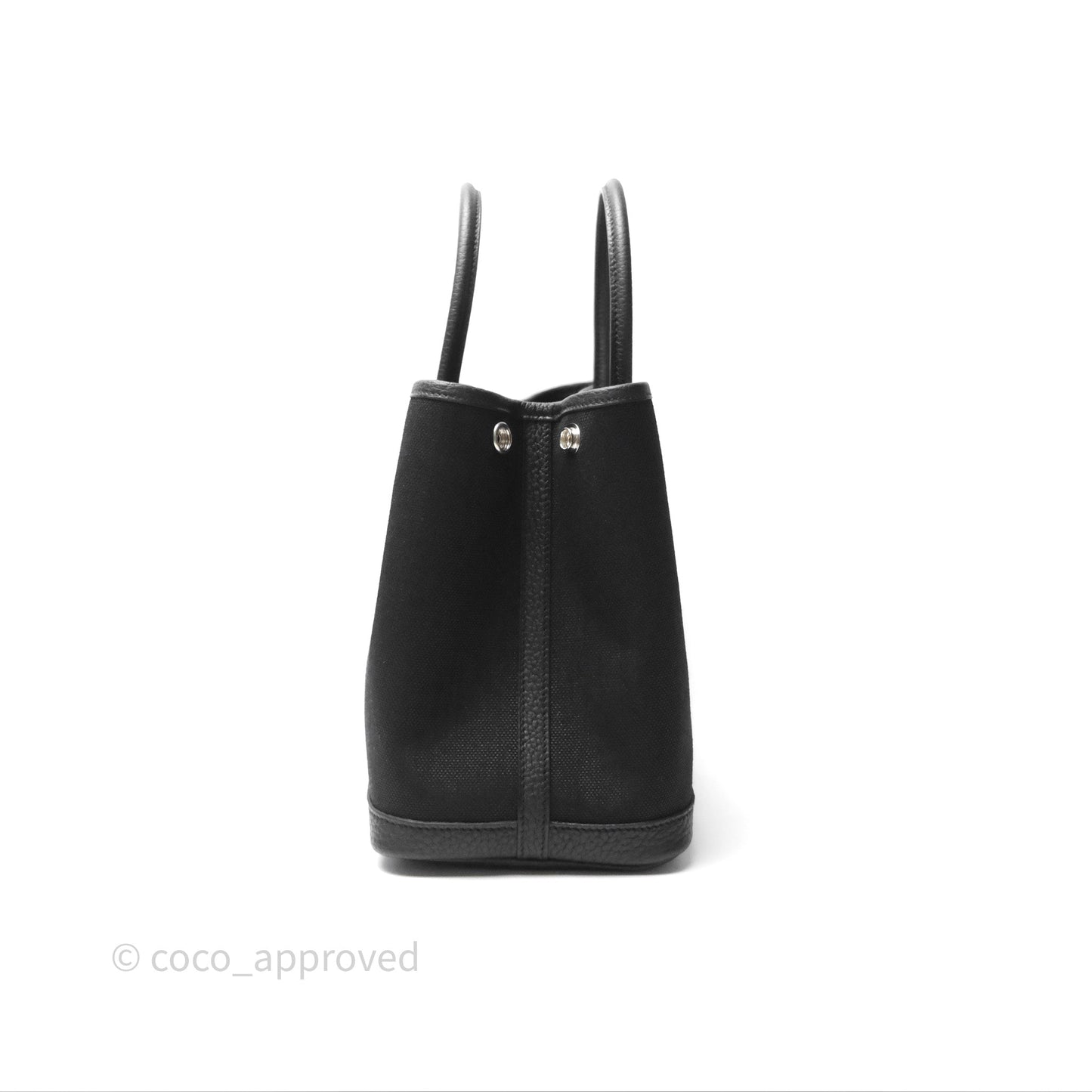 Hermès Garden Party 30 Canvas Noir 89 Black