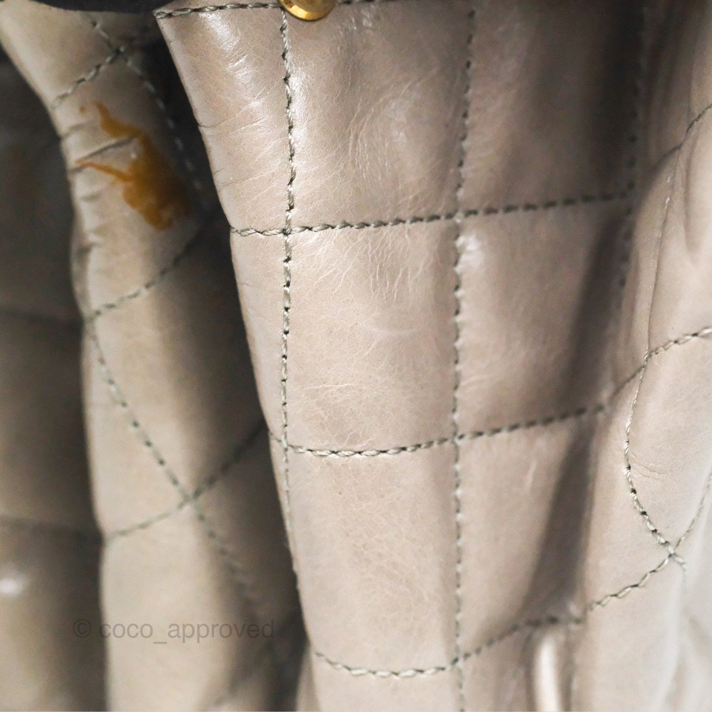 Chanel Accordion Flap Bag Taupe Crinkled Glazed Calfskin