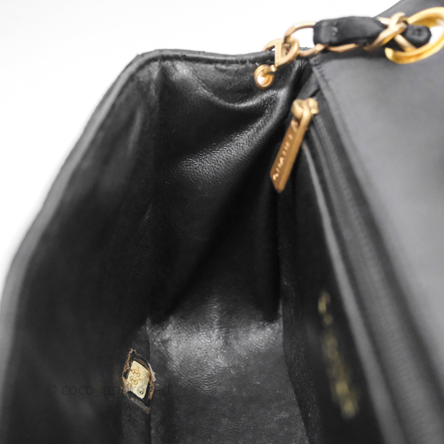 Chanel Vintage Mini Rectangular Black Satin Matte Gold Hardware