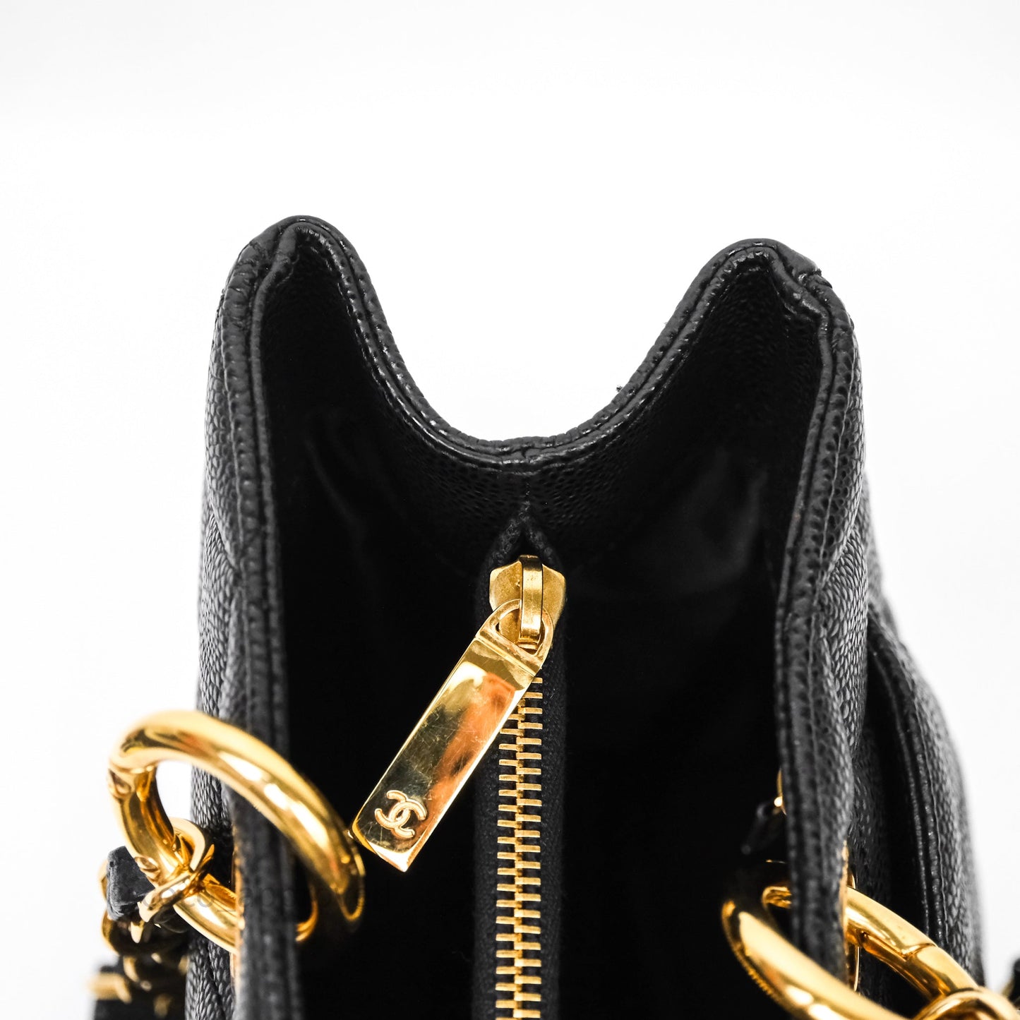 Chanel GST Black Caviar Gold Hardware