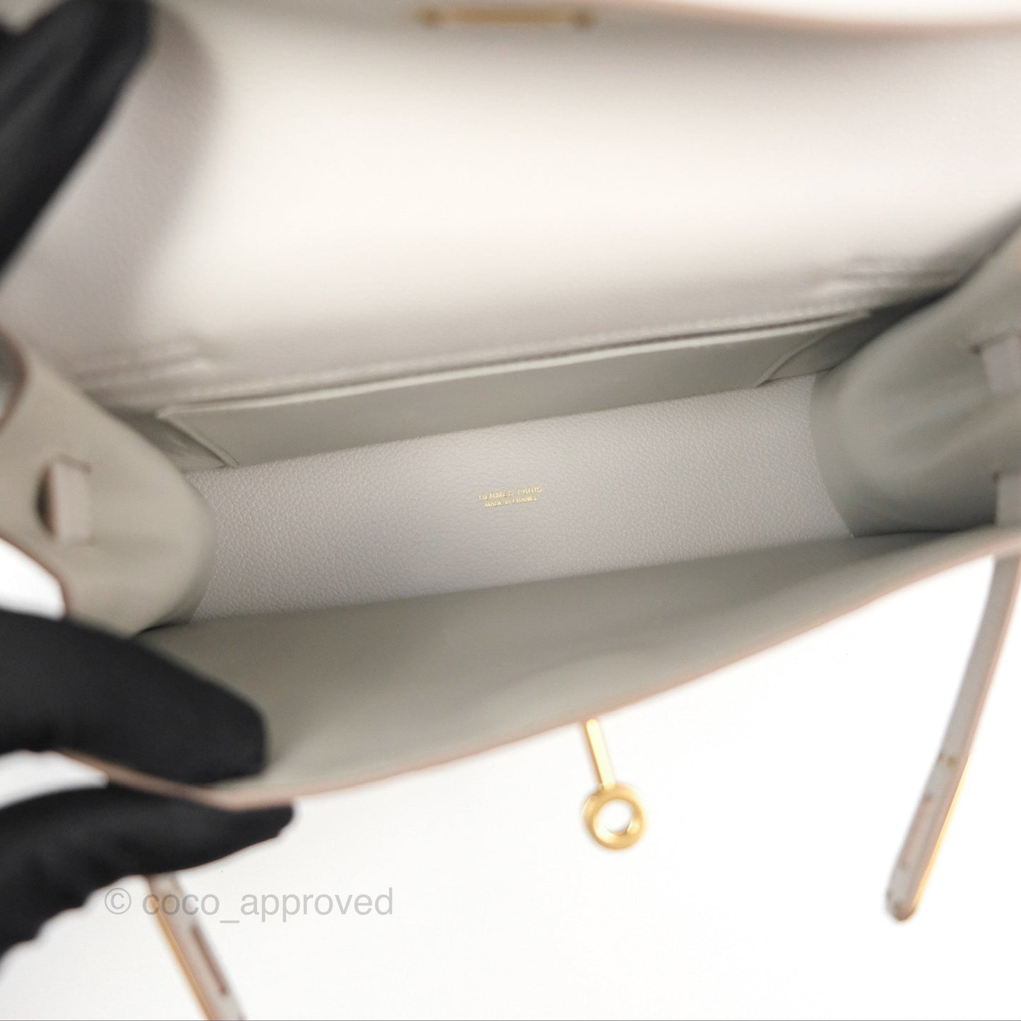 Hermès Kelly Danse II Bag Gris Perle 80 Evercolor Gold Hardware