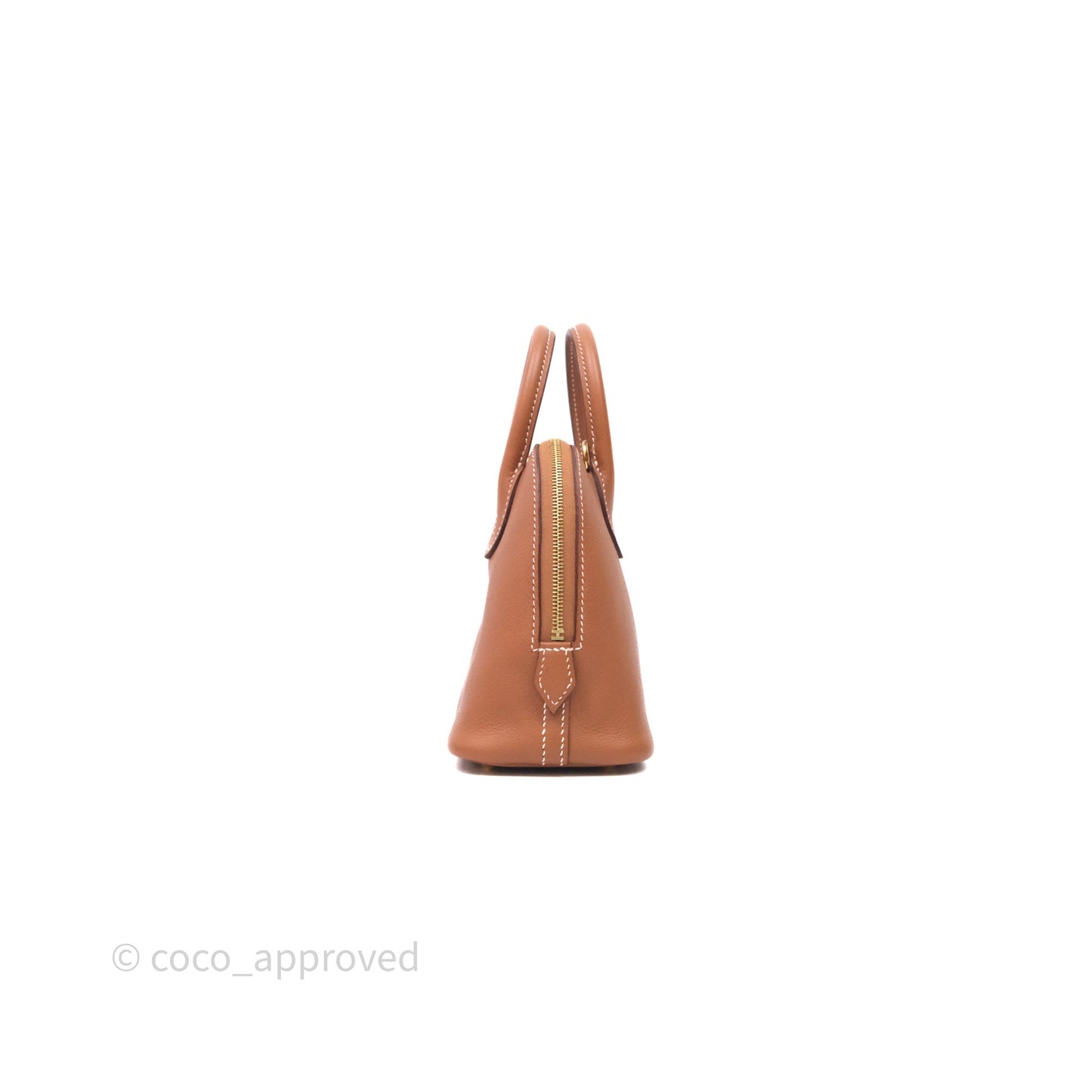 Hermès Bolide Mini 1923 Gold Evercolor Gold Hardware