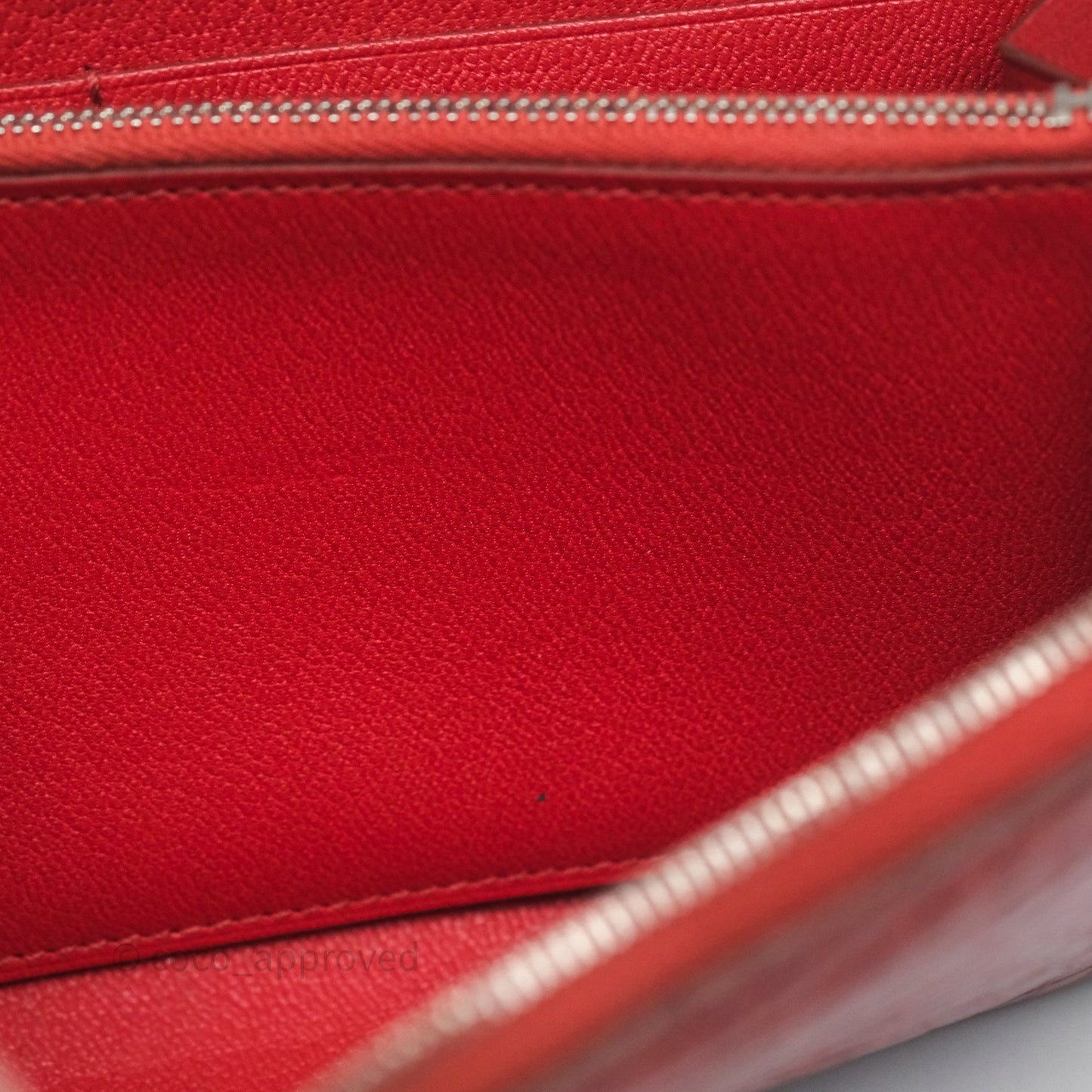 Hermès Azap Wallet Red Alligator Palladium Hardware