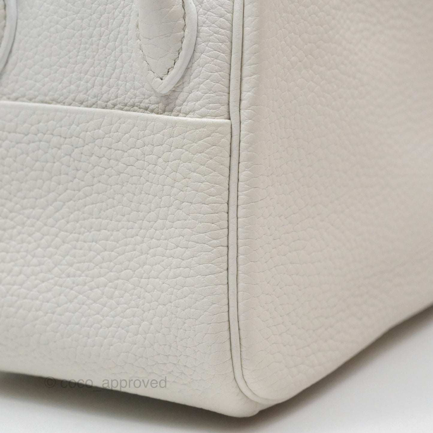Hermès Mini Lindy 20 New White 0U Clemence Gold Hardware