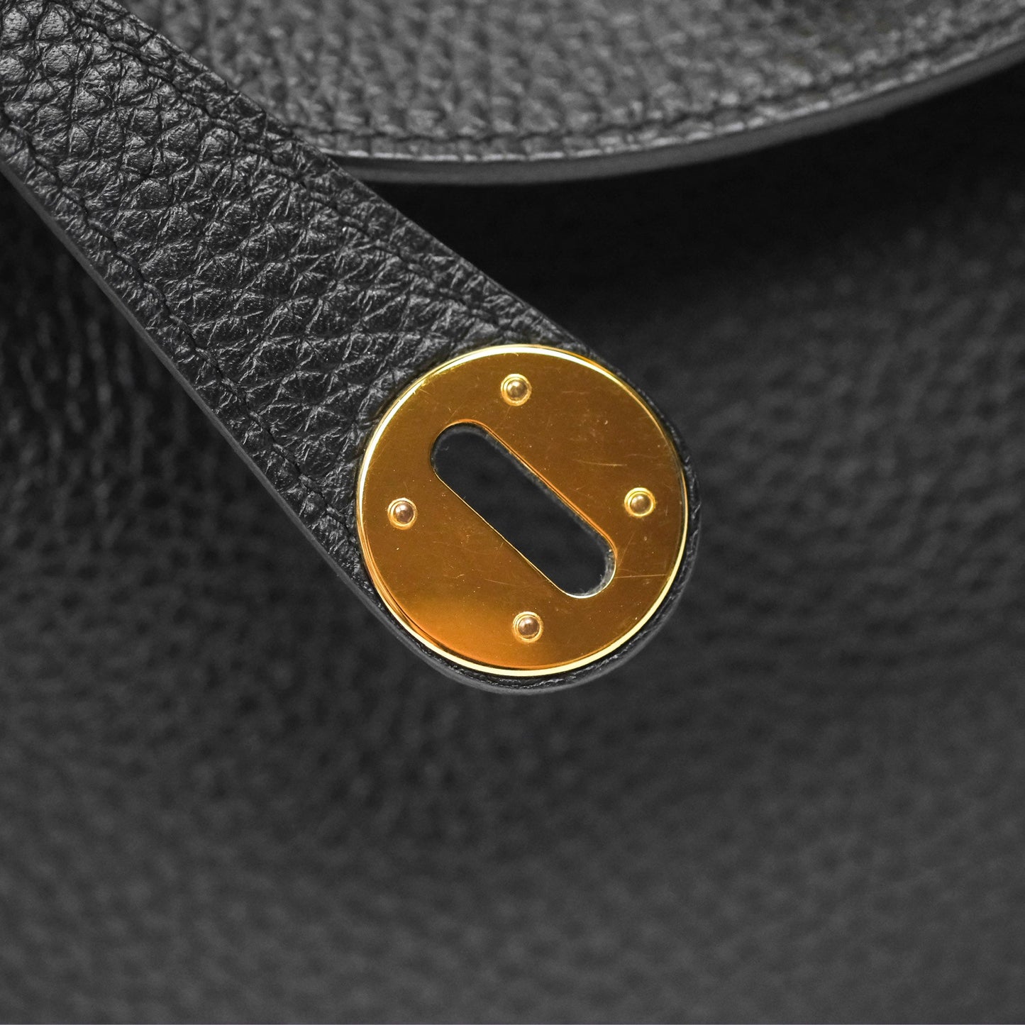 Hermès Lindy 26 Black Clemence Gold Hardware