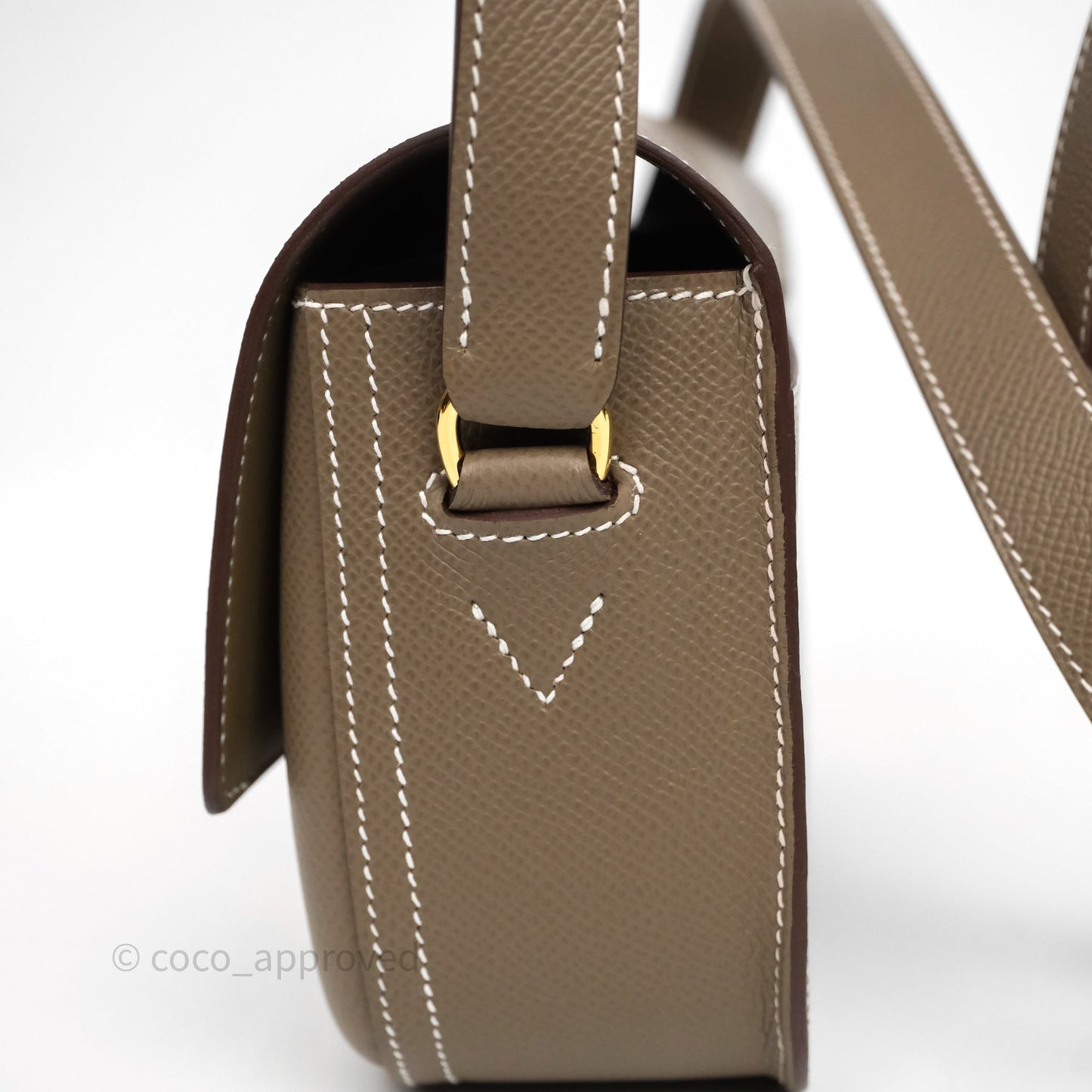 Hermès Della Cavalleria Elan Bag Etoupe Gold Hardware