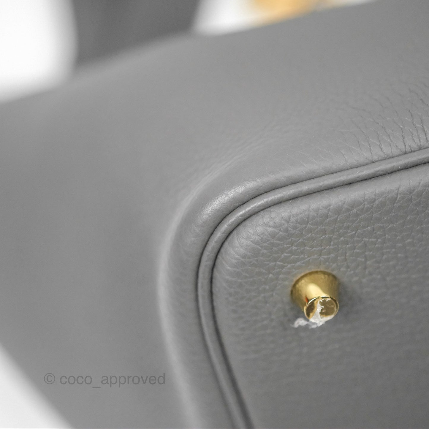 Hermès Picotin 22 Graphite Taurillon Maurice Gold Hardware