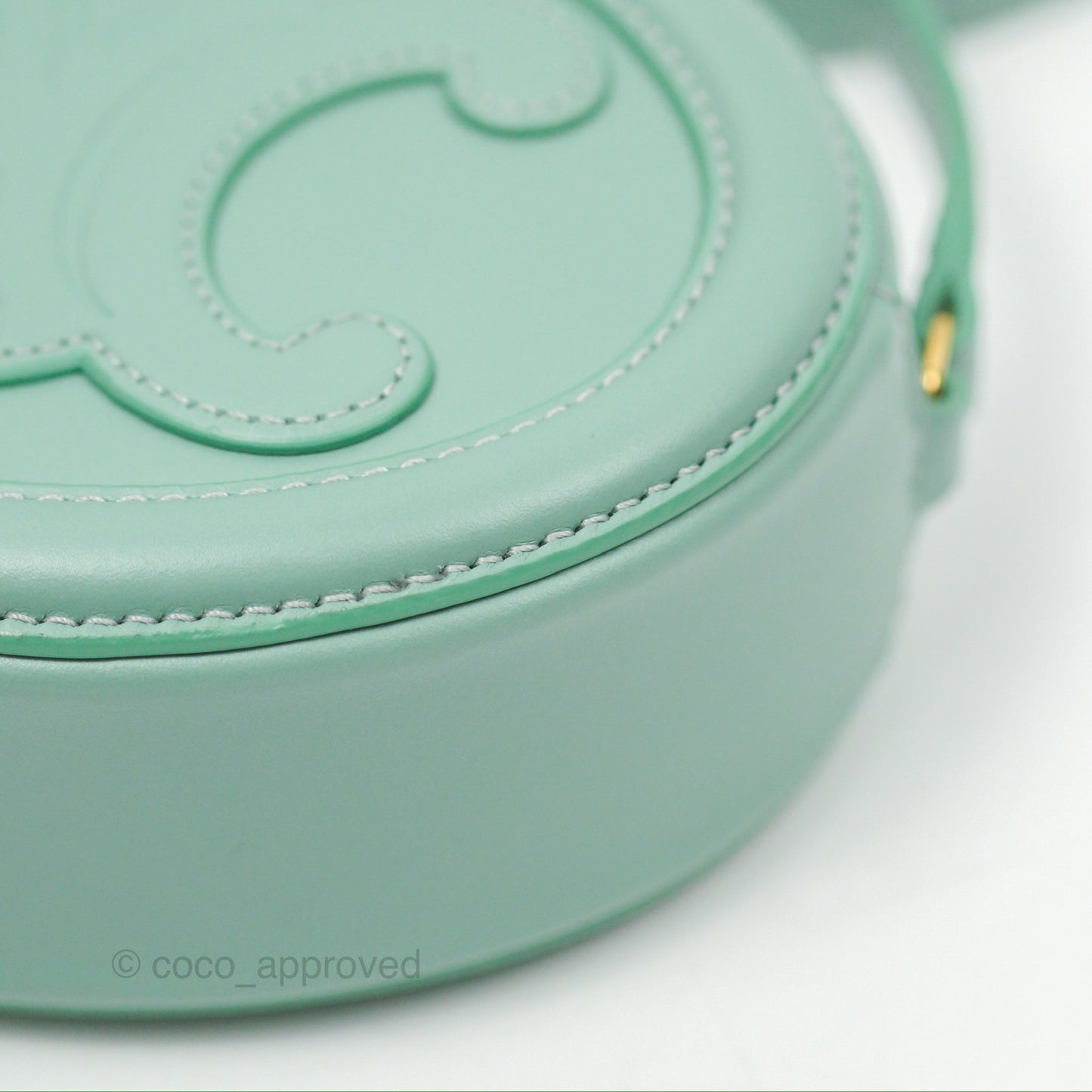 Celine Oval Bag Cuir Triomphe Ice Mint Calfskin