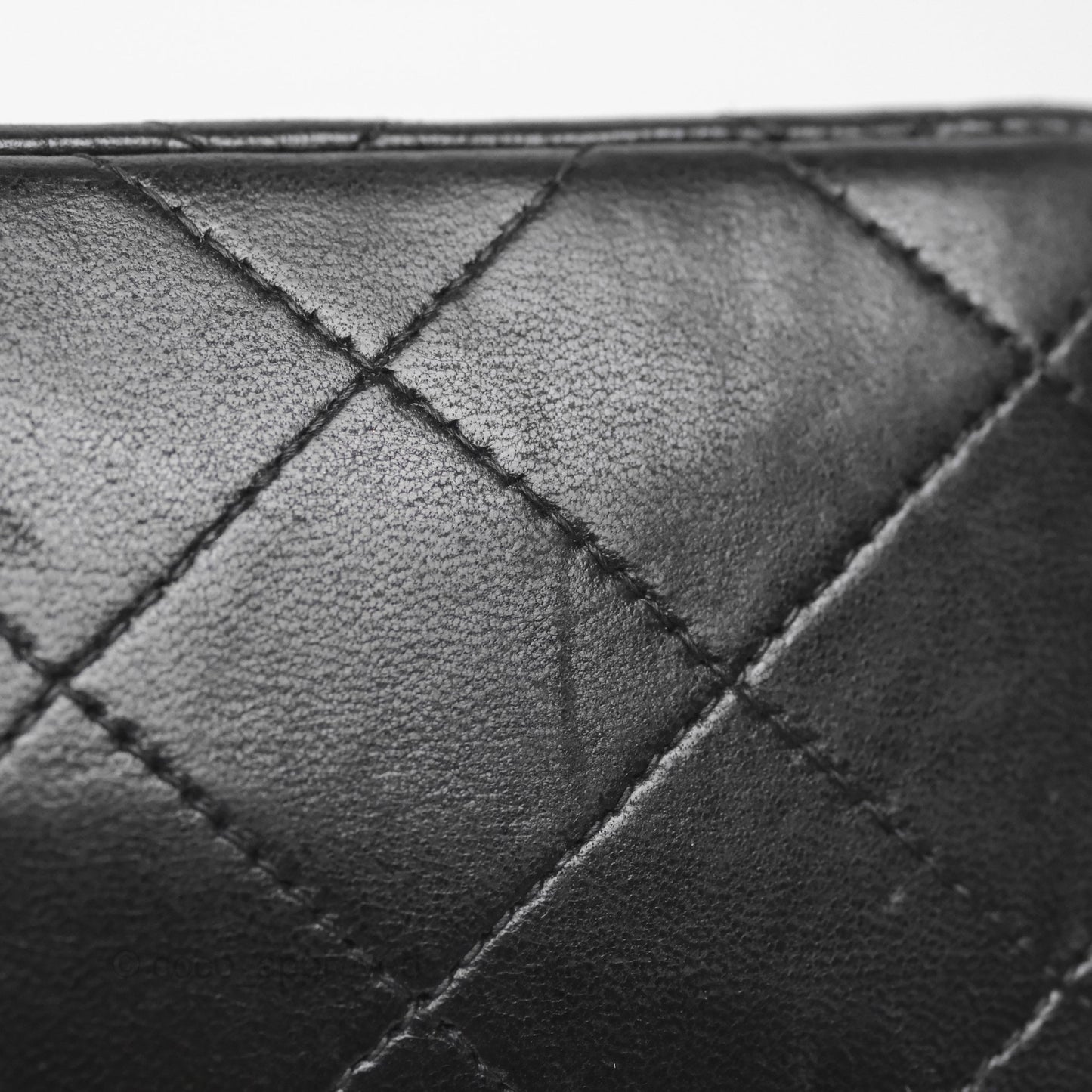 Chanel Vintage Mini Square Black Lambskin 24K Gold Hardware