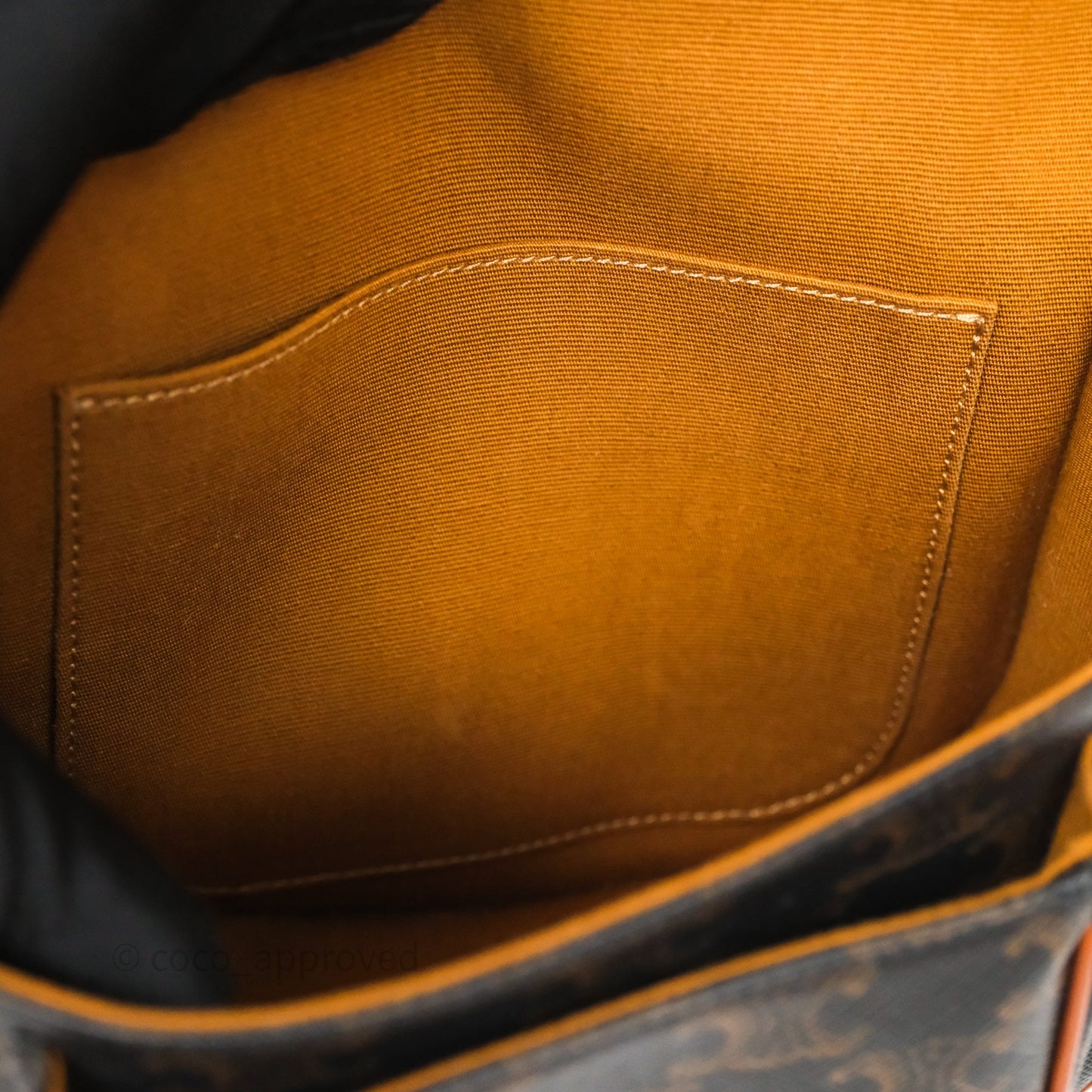 Celine Medium Folco Bag Triomphe Canvas Tan