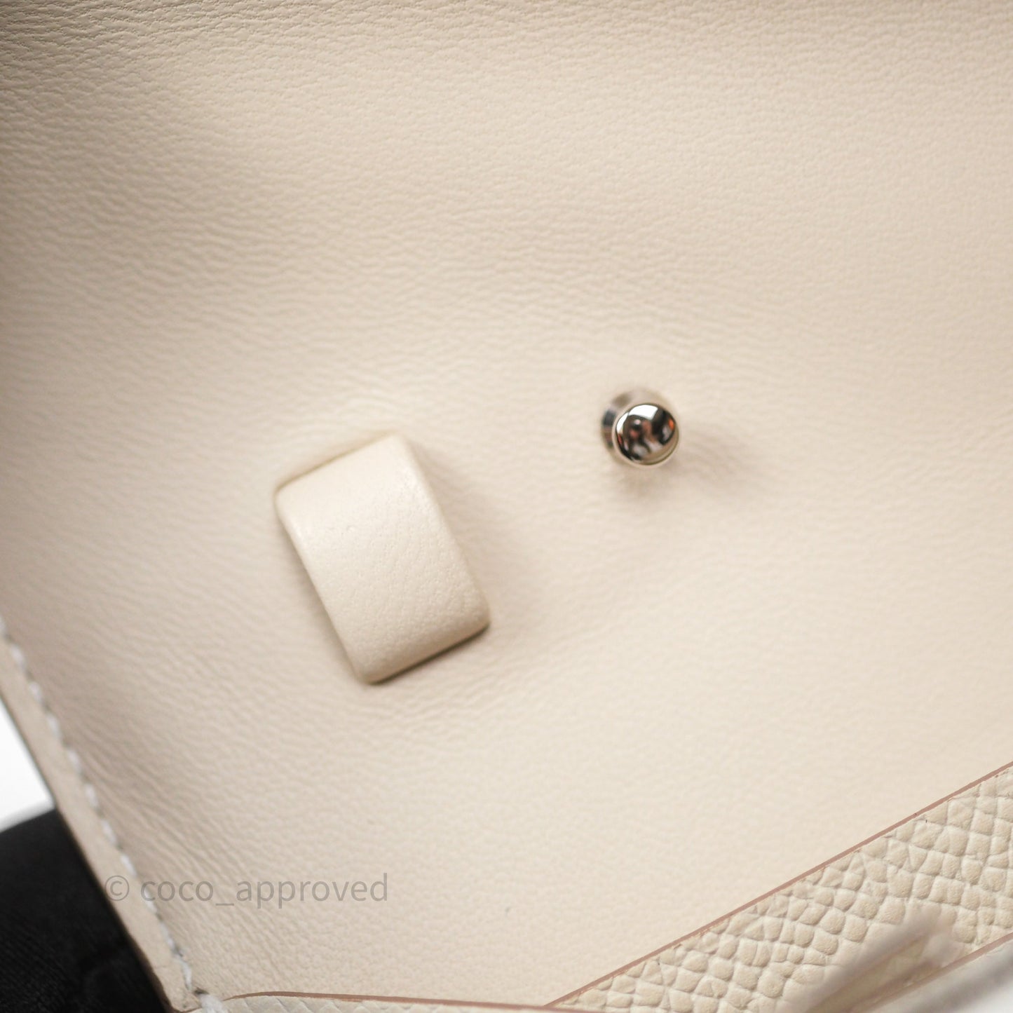 Hermès Constance To Go Wallet Craie 10 Epsom Palladium Hardware