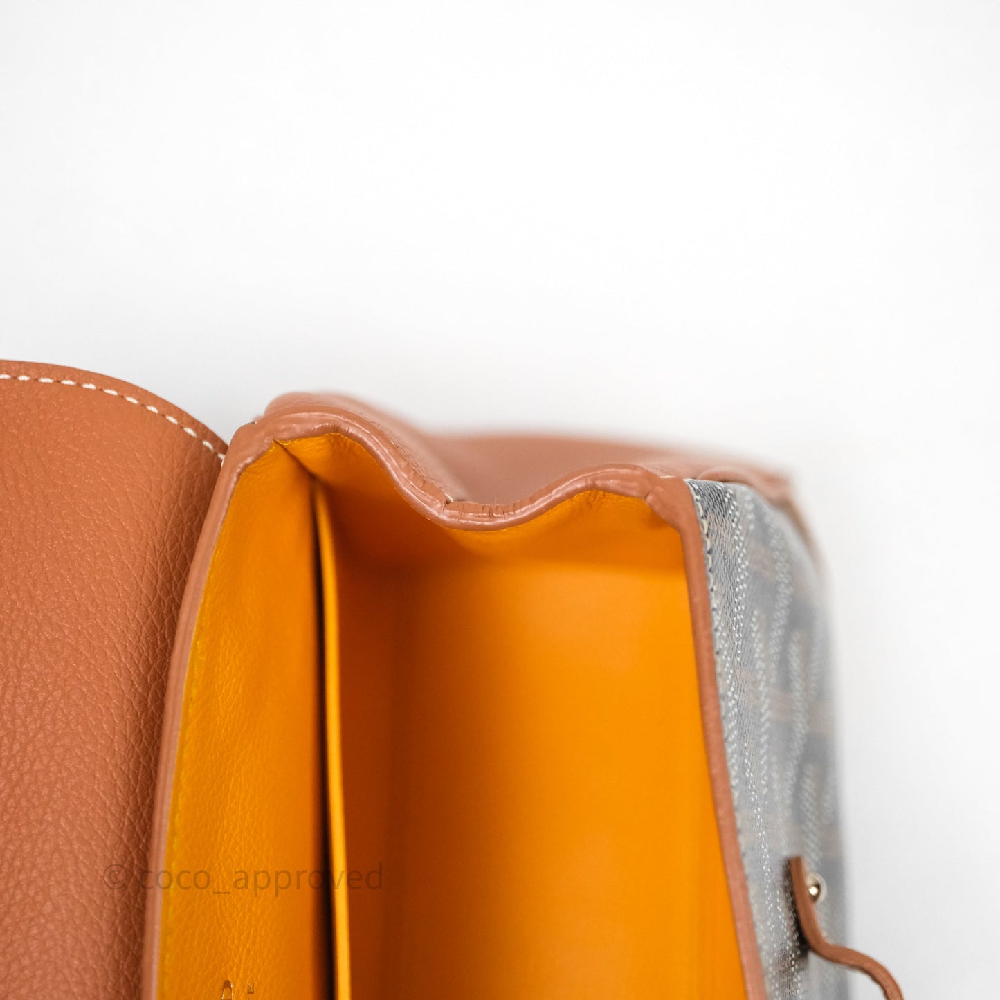 Goyard Saïgon Mini Bag Tan Goyardine Canvas/Chevroches Calfskin