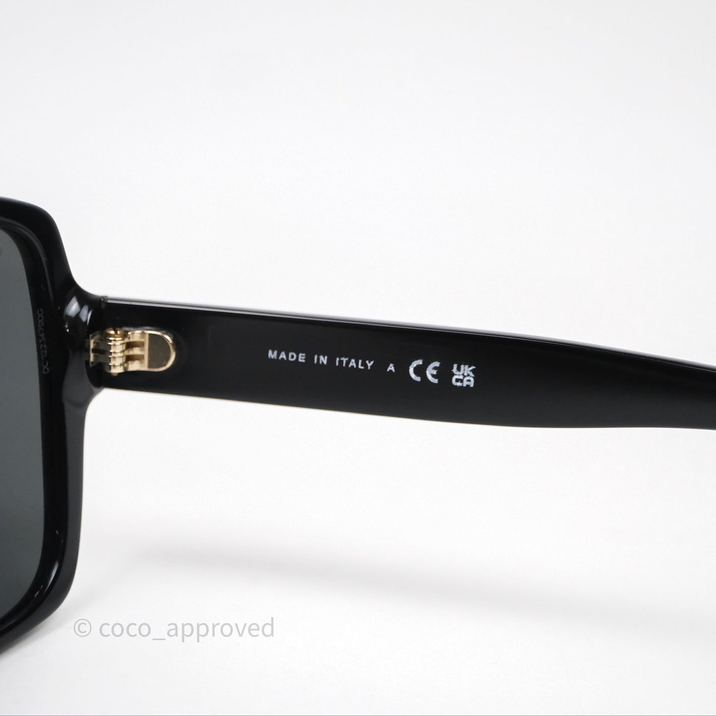 Chanel Square Sunglasses Black Acetate