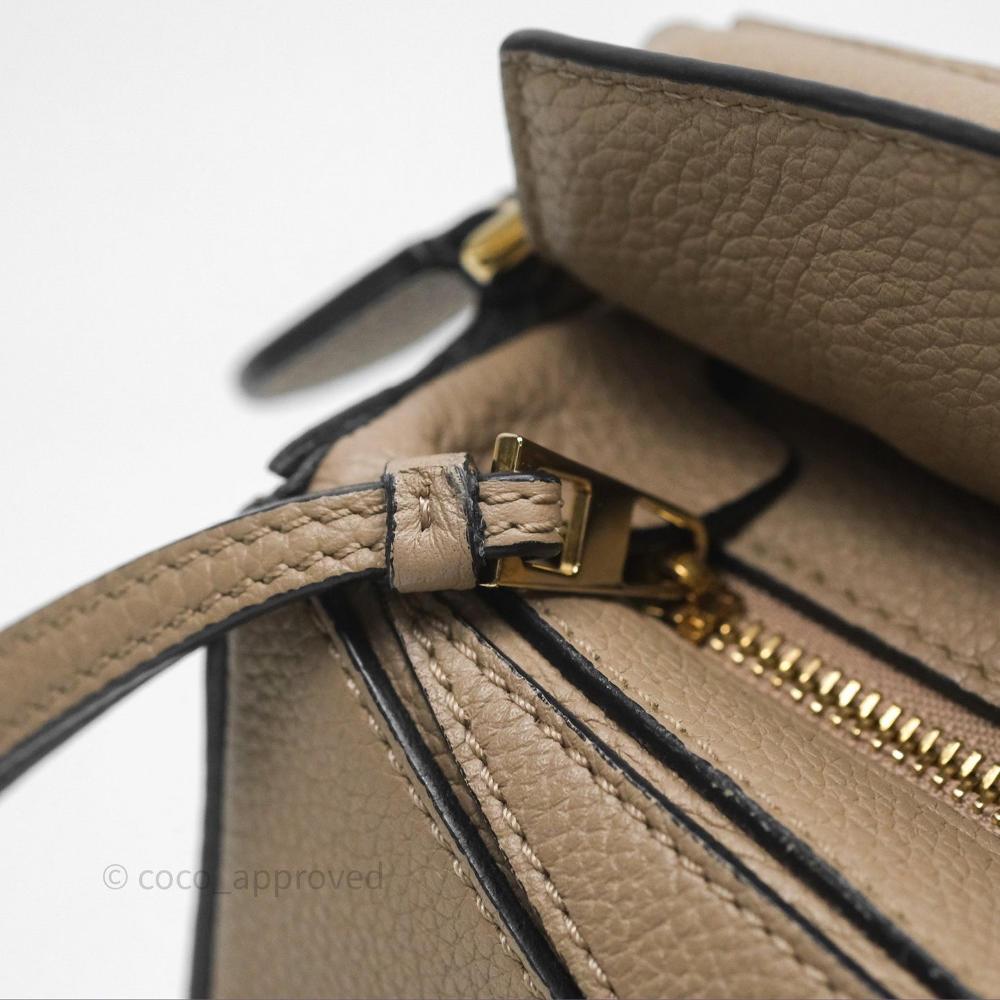 Loewe Mini Puzzle Bag Beige Calfskin