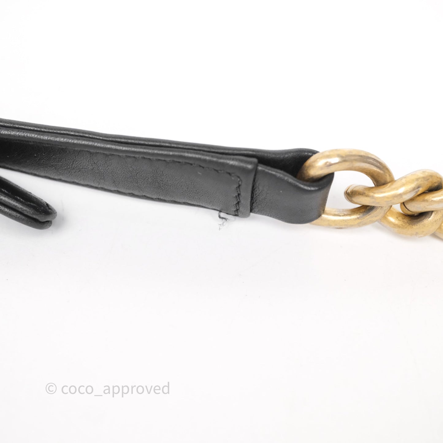 Chanel Small Boy Black Lambskin Aged Gold Hardware
