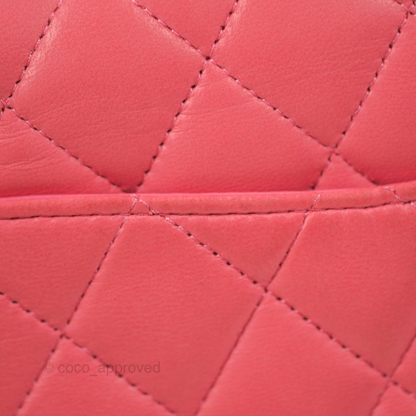 Chanel Classic M/L Medium Flap Quilted Pink Lambskin Silver Hardware