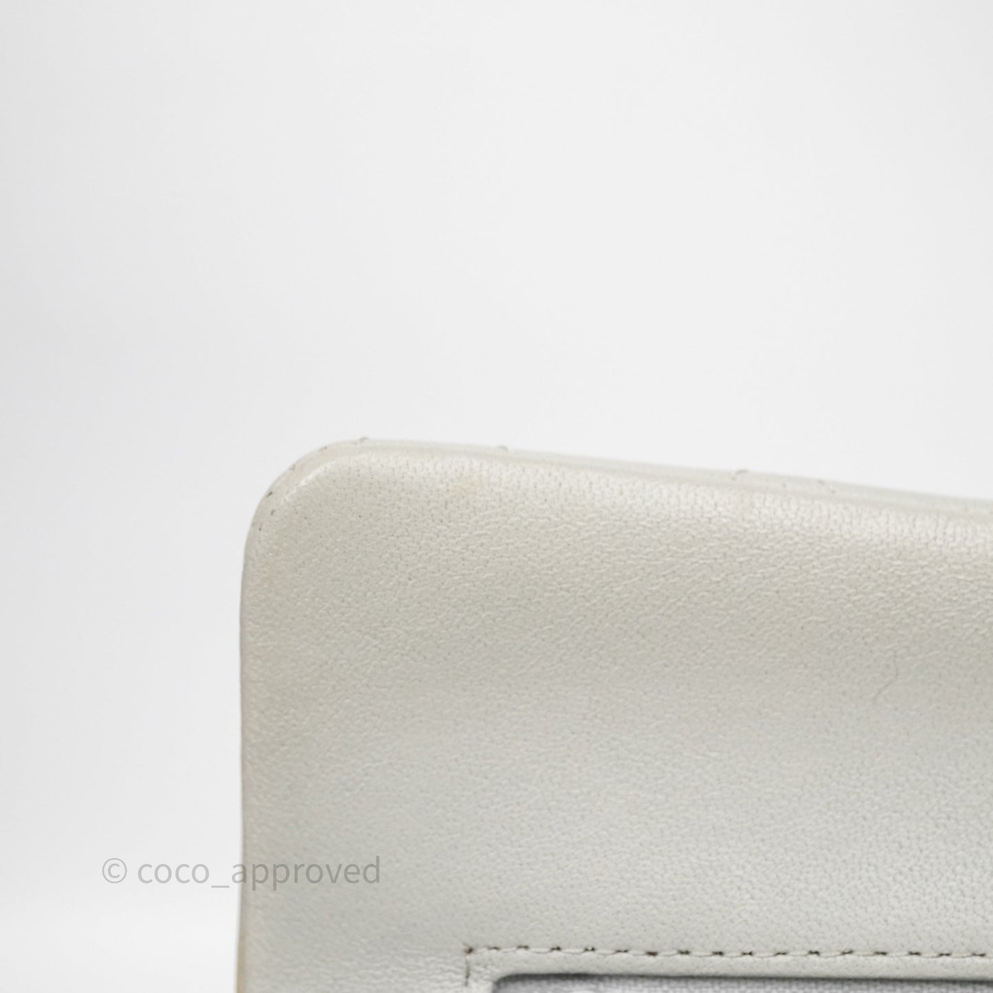 Chanel Small Classic Flap Quilted Grey Lambskin Gold Hardware