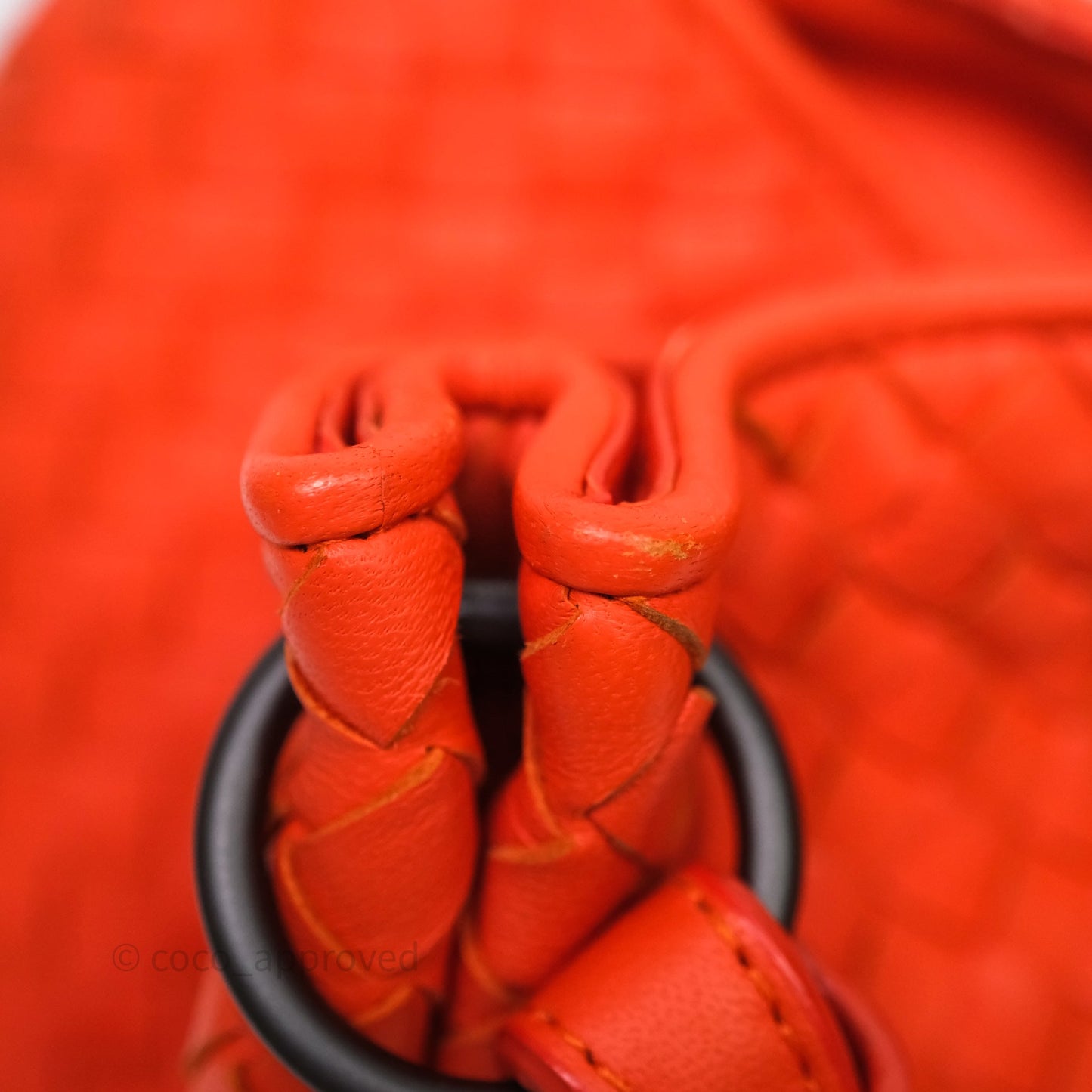 Bottega Veneta Nappa Intrecciato Parachute Tote Bag Orange