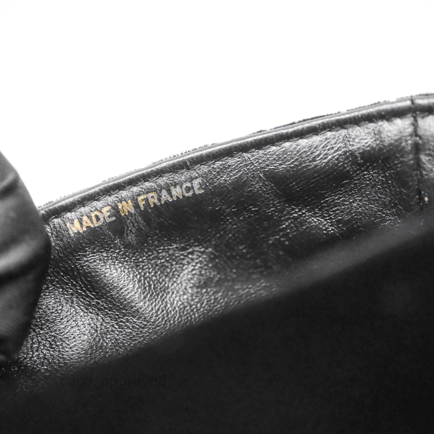 Chanel Vintage Mini Flap Bag Black Velvet Gold Hardware