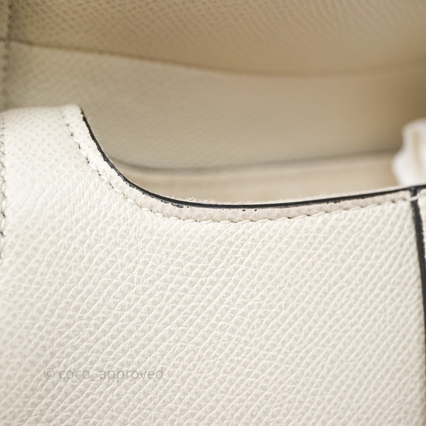Christian Dior Mini Saddle Bag White Grained Calfskin Gold Hardware