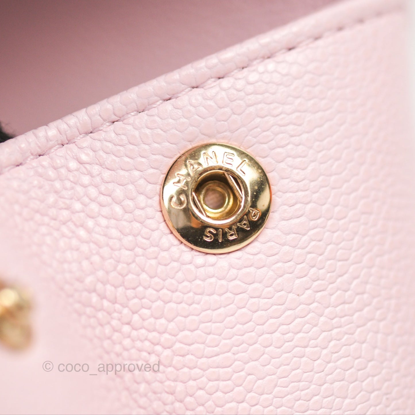 Chanel Quilted Small Business Affinity Flap Light Pink Caviar Gold Hardware