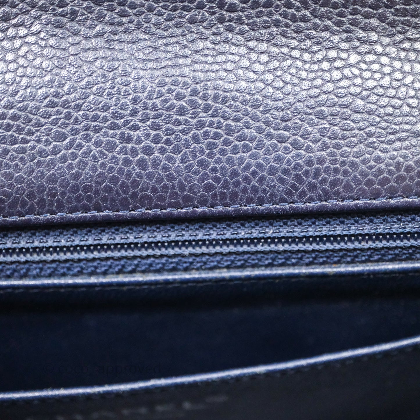 Chanel Mini Rectangular Quilted Dark Navy Caviar Silver Hardware
