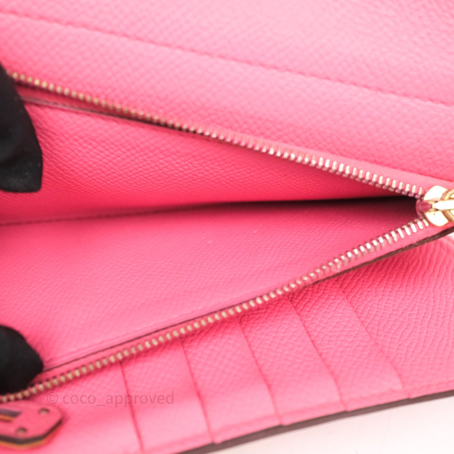 Hermès Kelly Depliant Medium Wallet Rose Epsom Gold Hardware