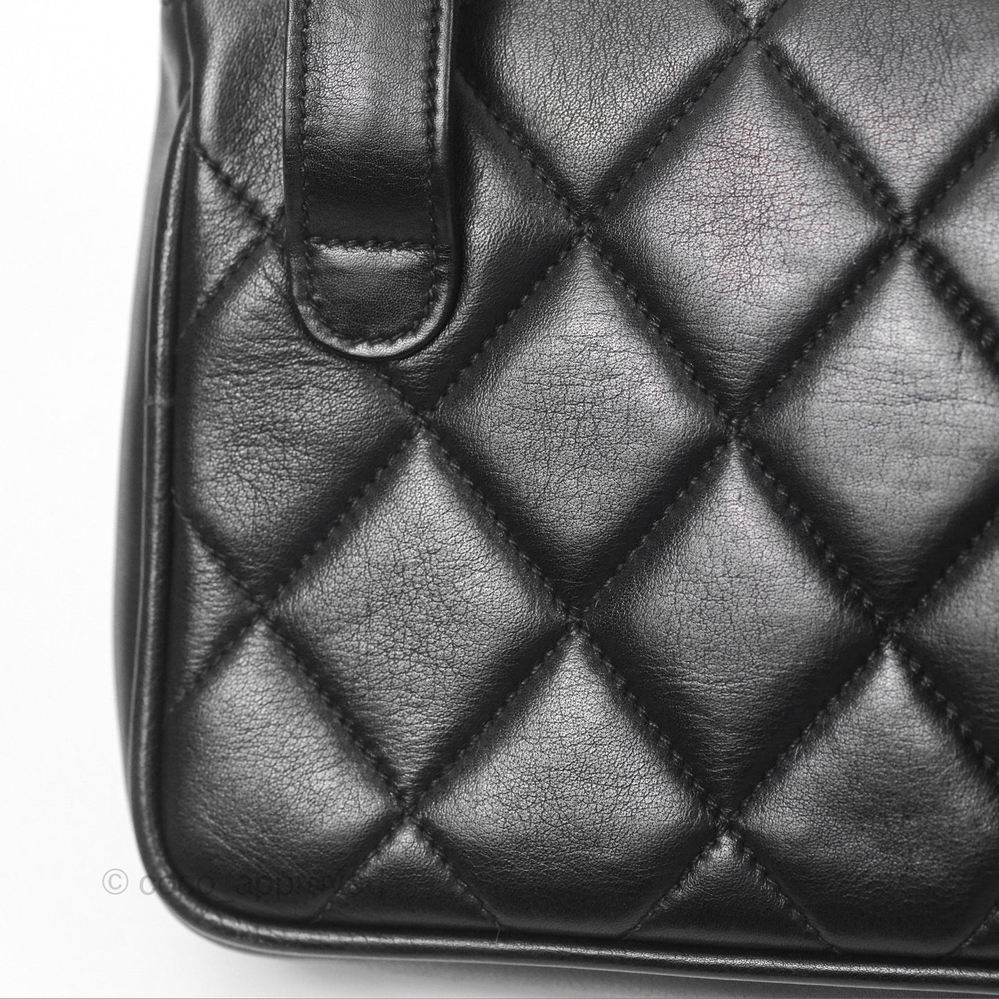 Chanel Vintage Belt Bag Quilted Black Lambskin 24K Gold Hardware