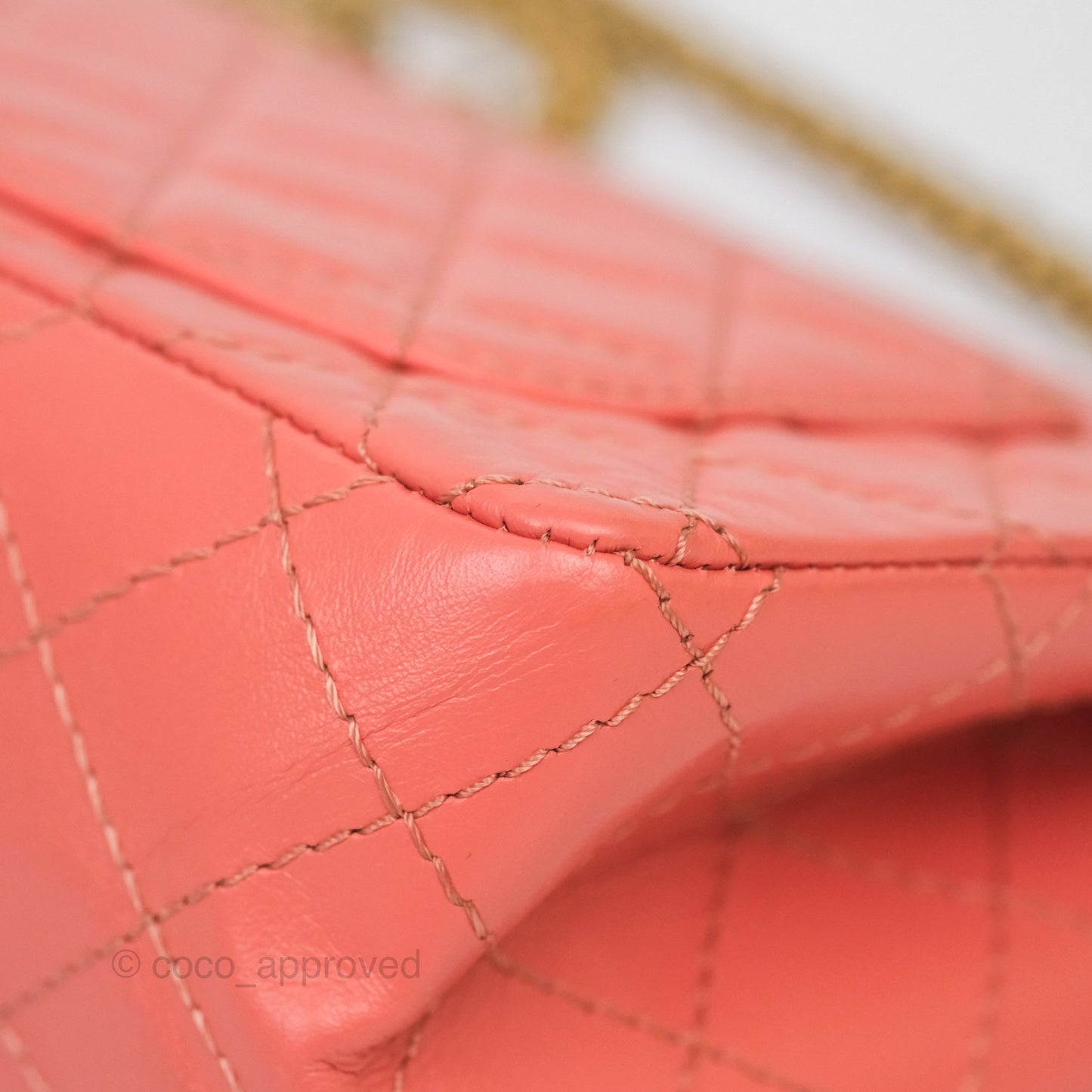 Chanel Mini Reissue 224 Pink Aged Calfskin Aged Gold Hardware