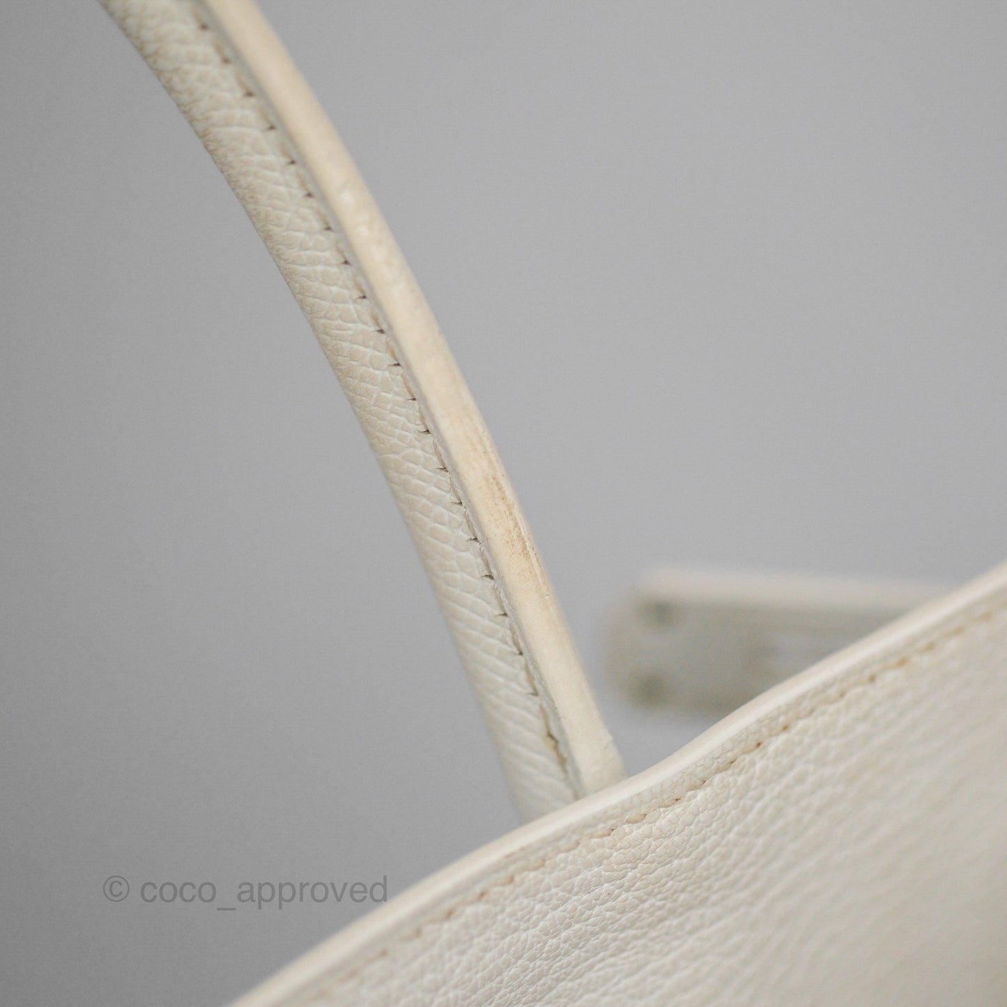 Hermès Birkin 30 Retourne White Epsom Palladium Hardware