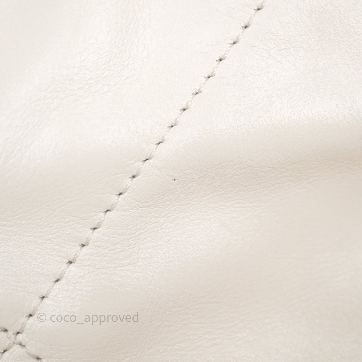 Chanel 22 Mini Bag White Calfskin Aged Gold Hardware