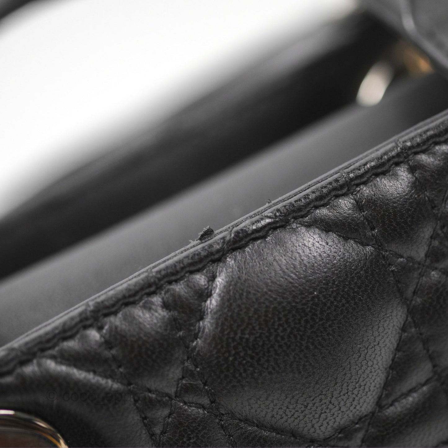 Christian Dior My ABCDior Lady Dior Bag Cannage Lambskin Black Gold Hardware