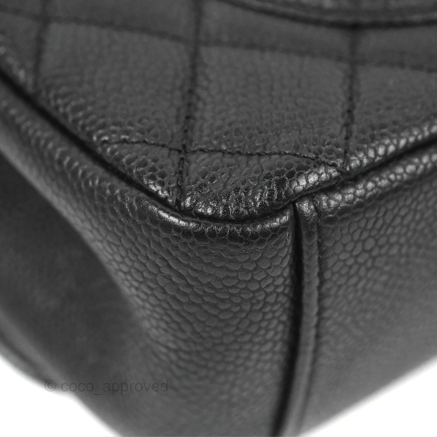 Chanel Quilted Medium CC Filigree Flap Black Caviar