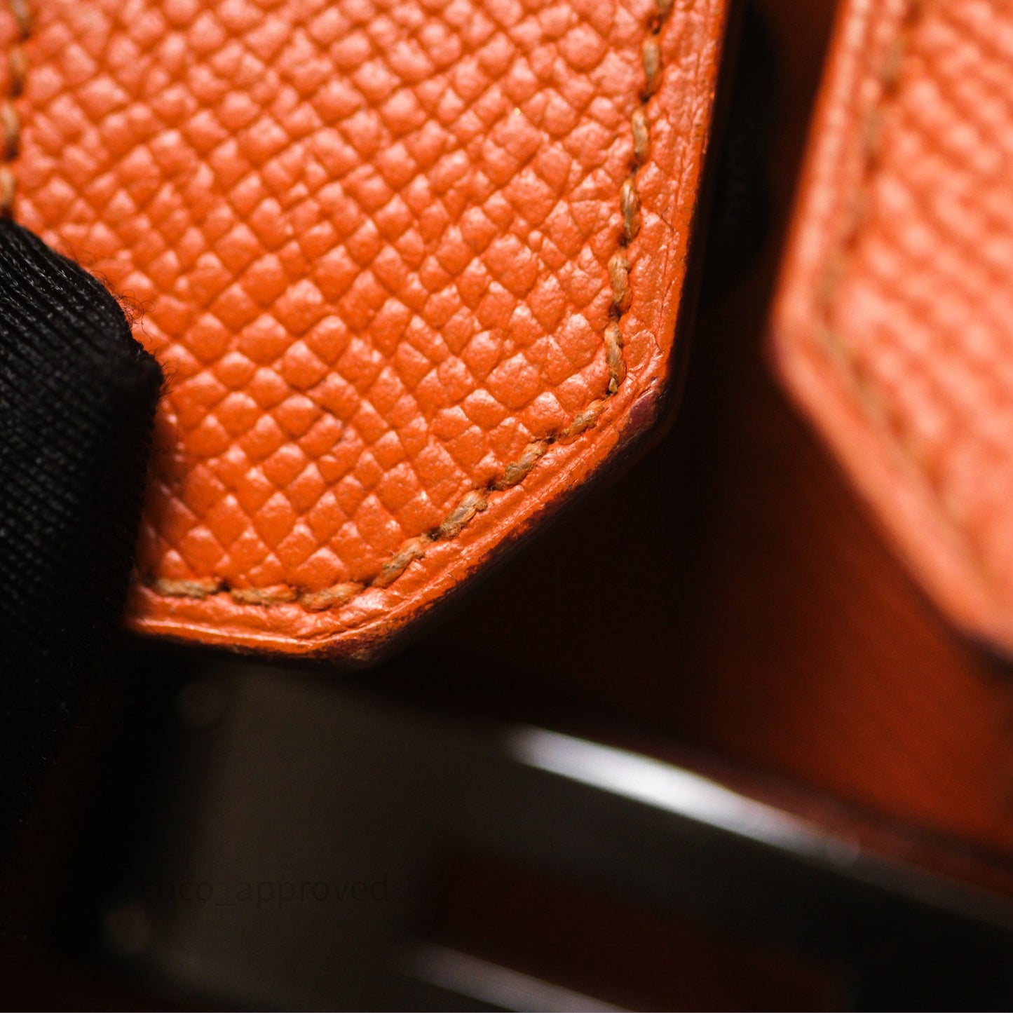 Hermès Birkin 30 Retourne Orange Epsom Palladium Hardware