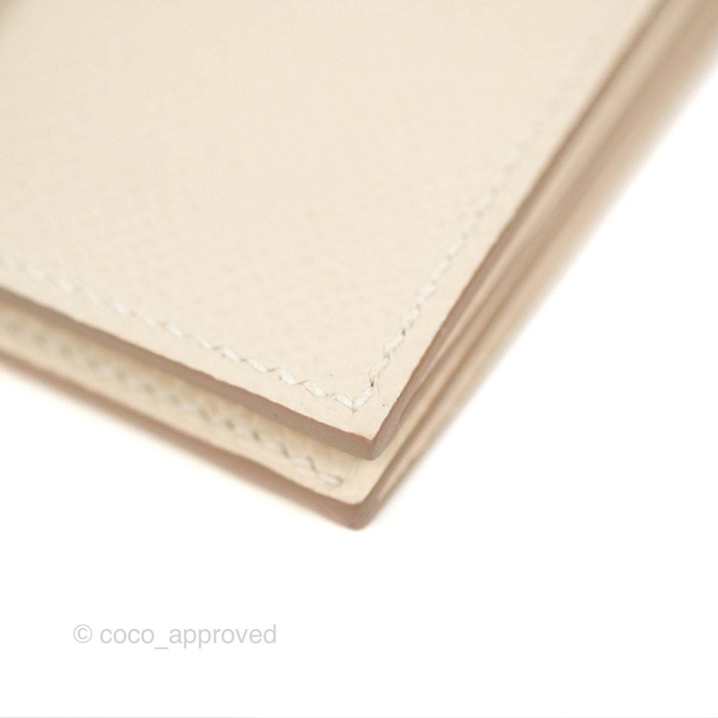 Hermès  Bearn Card Holder Nata Epsom Rose Gold Hardware