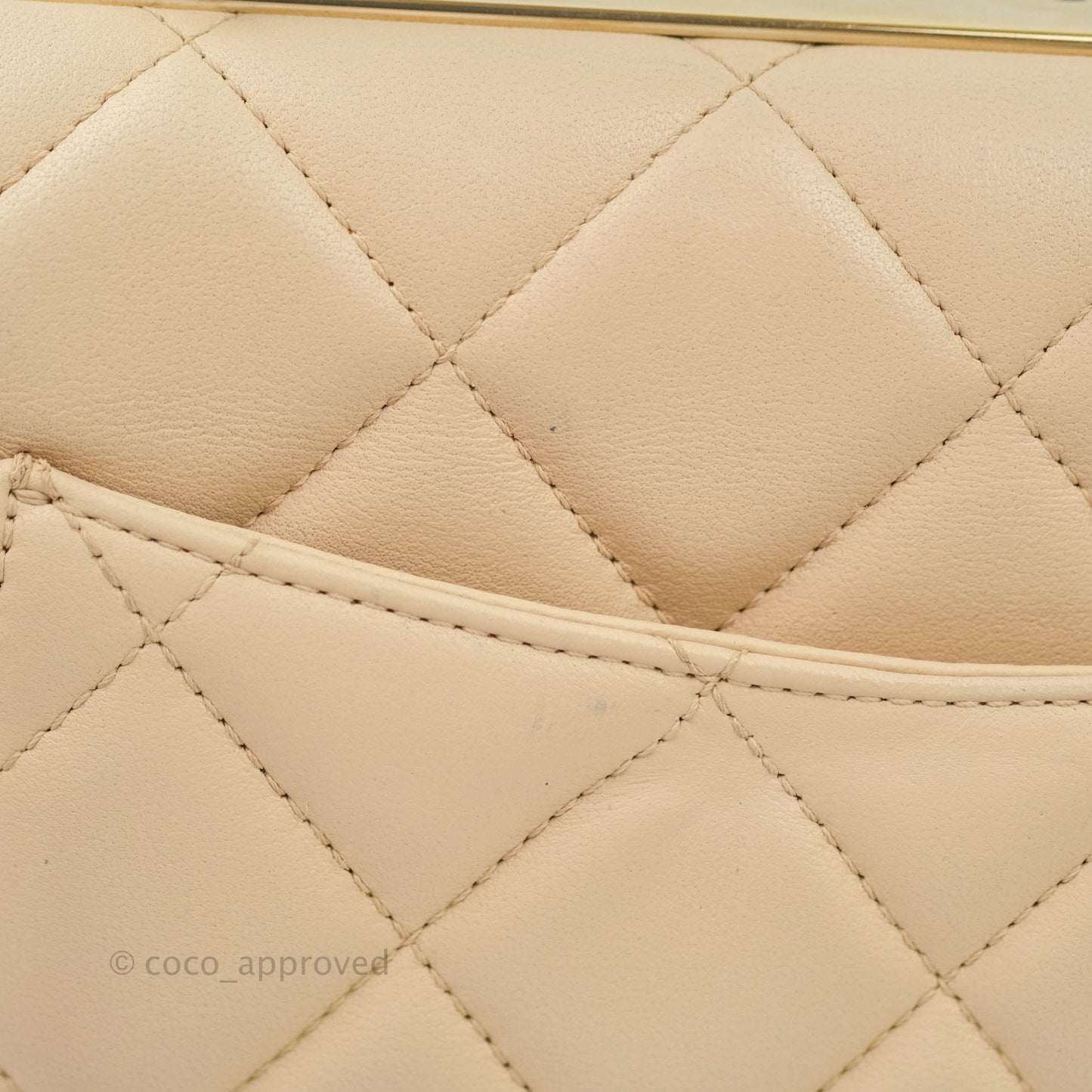 Chanel Trendy CC Small Light Beige Lambskin Gold Hardware