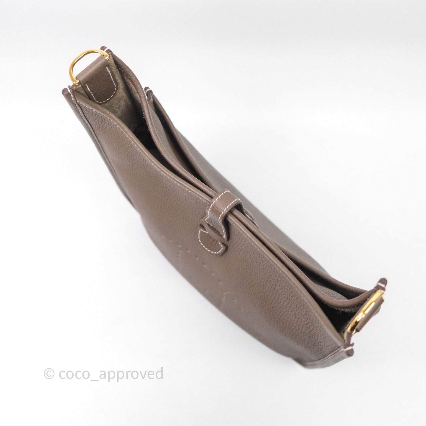 Hermes Evelyne III 29 Etoupe 18 Taurillon Clemence Gold Hardware