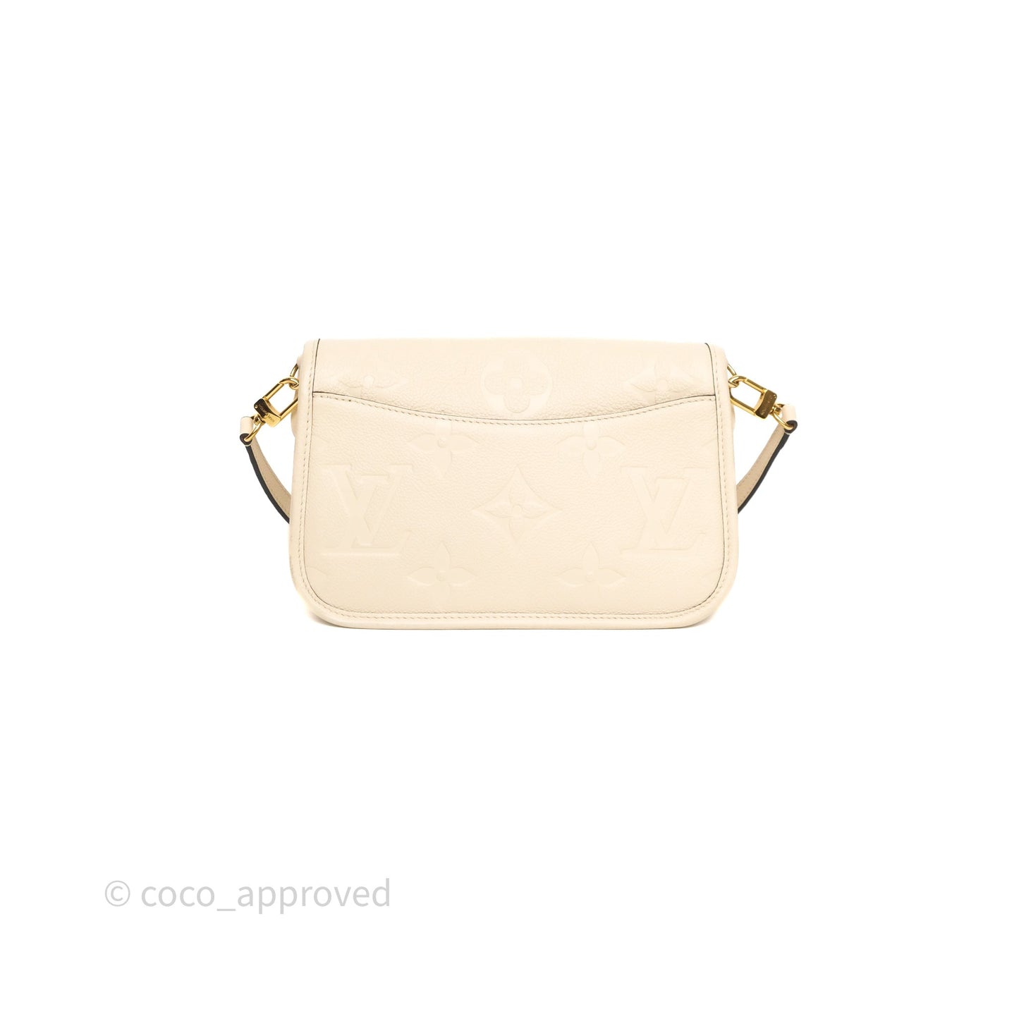 Louis Vuitton Diane Crème Beige Monogram Empreinte Leather