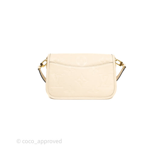 Louis Vuitton Diane Crème Beige Monogram Empreinte Leather