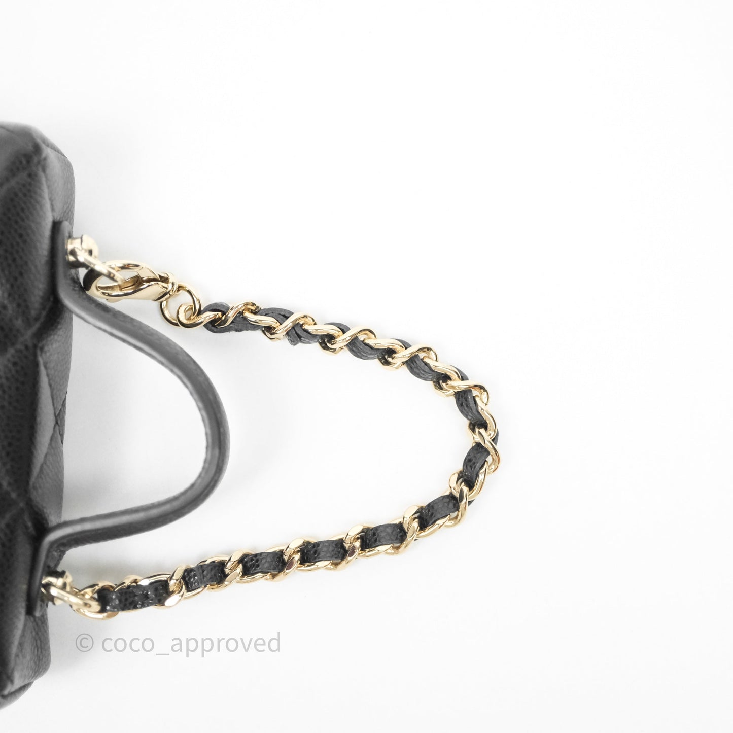 Chanel Classic Black Caviar Mini Bag Charm