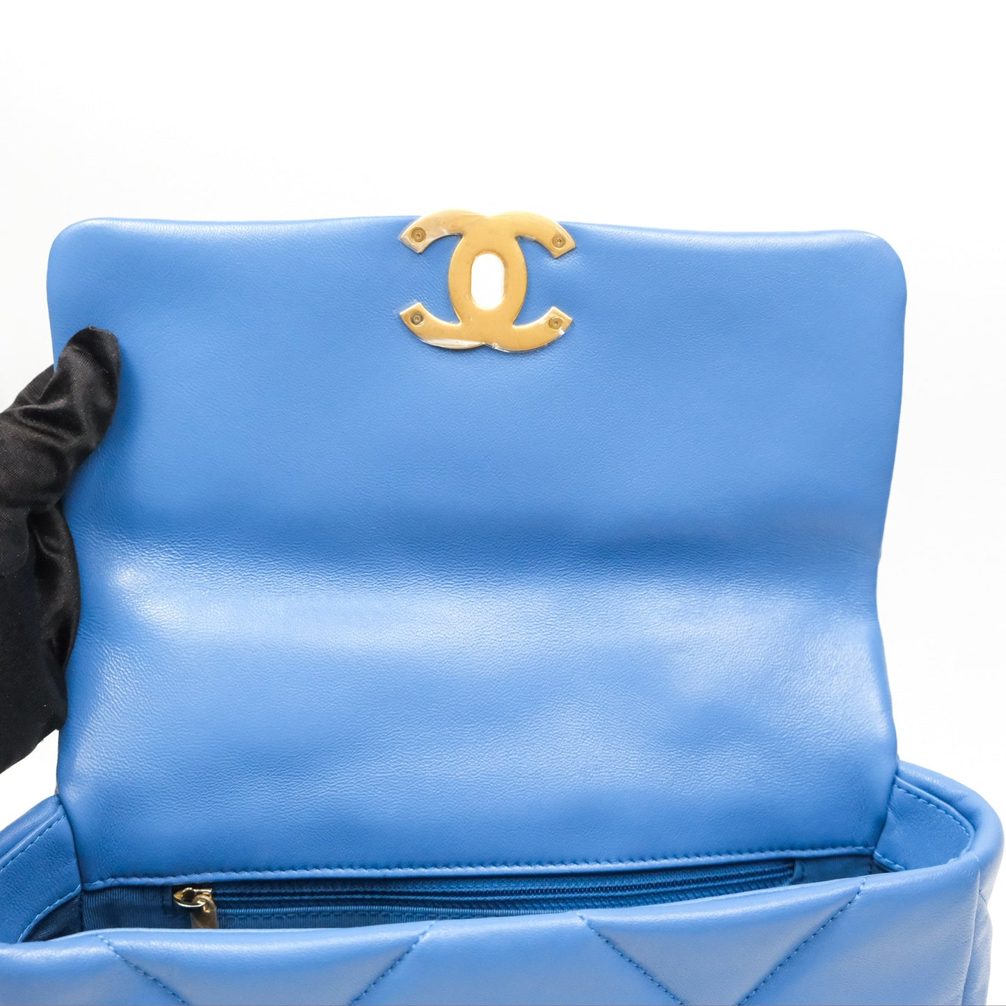 Chanel 19 Small Blue Mixed Hardware
