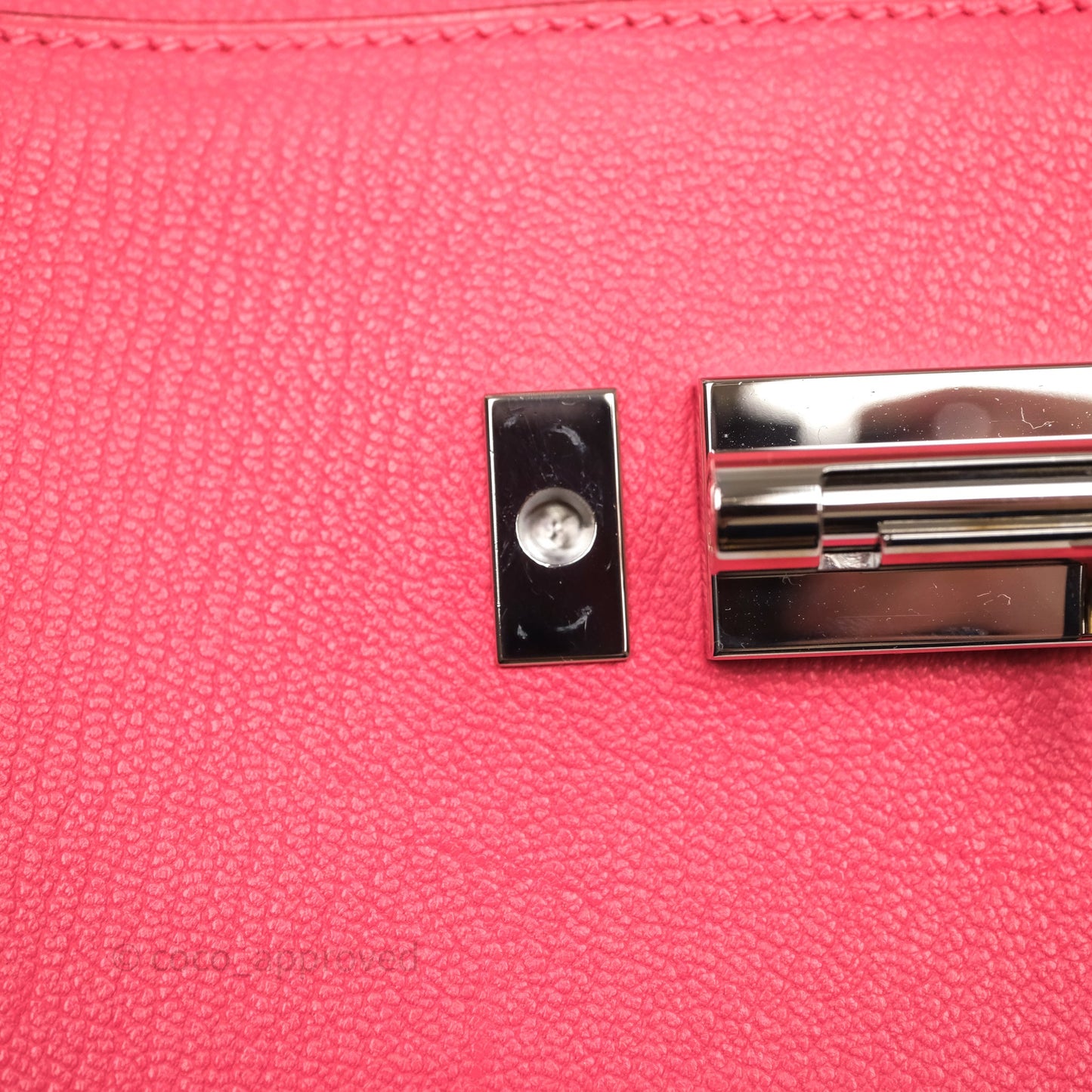 Hermès Mini Verrou Chaine Bag Rose Lipstick U5 Chevre Mysore Palladium Hardware