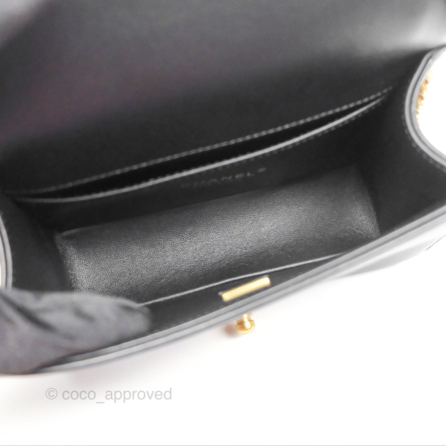 Chanel Small Boy Quilted Black Calfskin Aged Gold Hardware