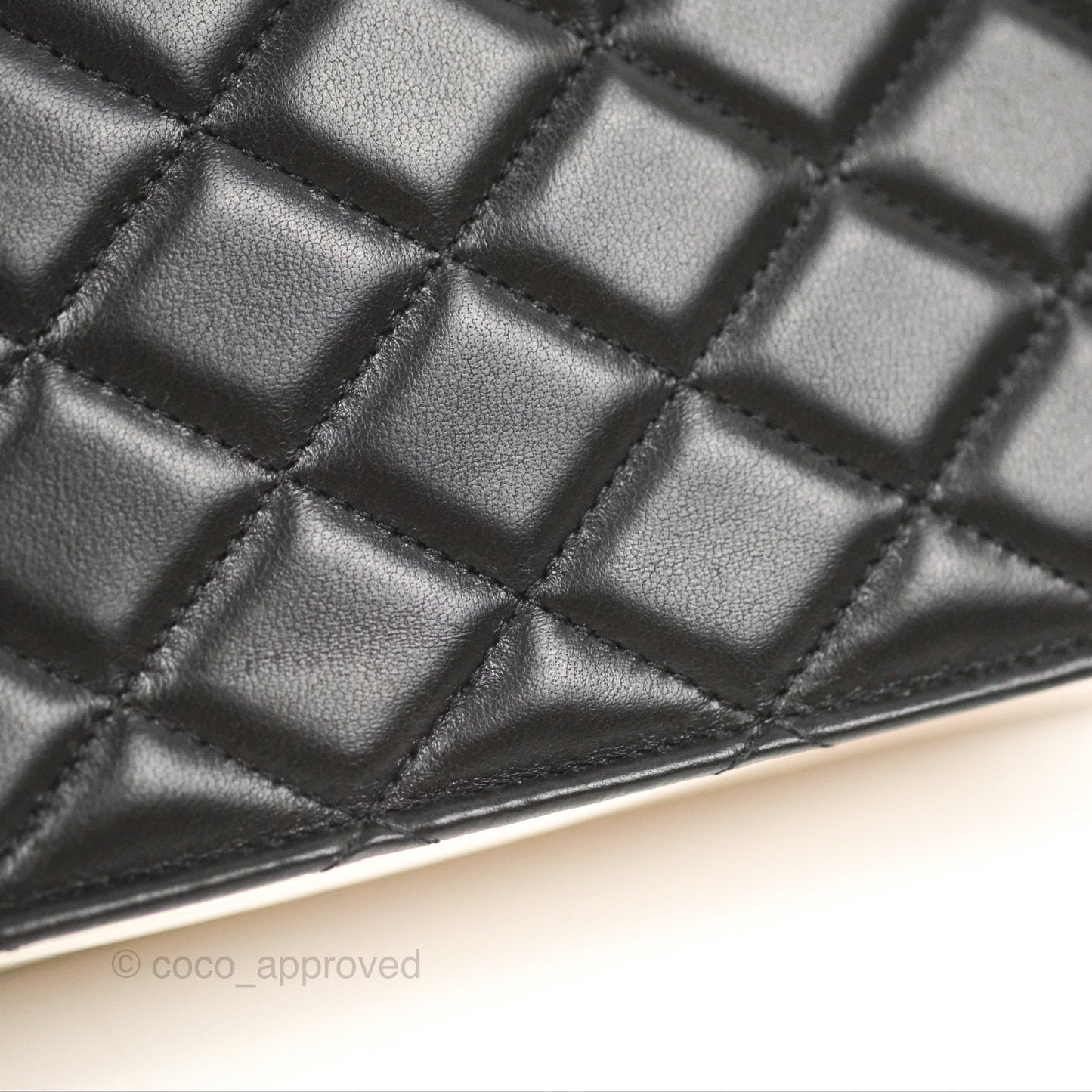 Chanel Quilted Book Wallet on Chain WOC Black Lambskin Gold Hardware